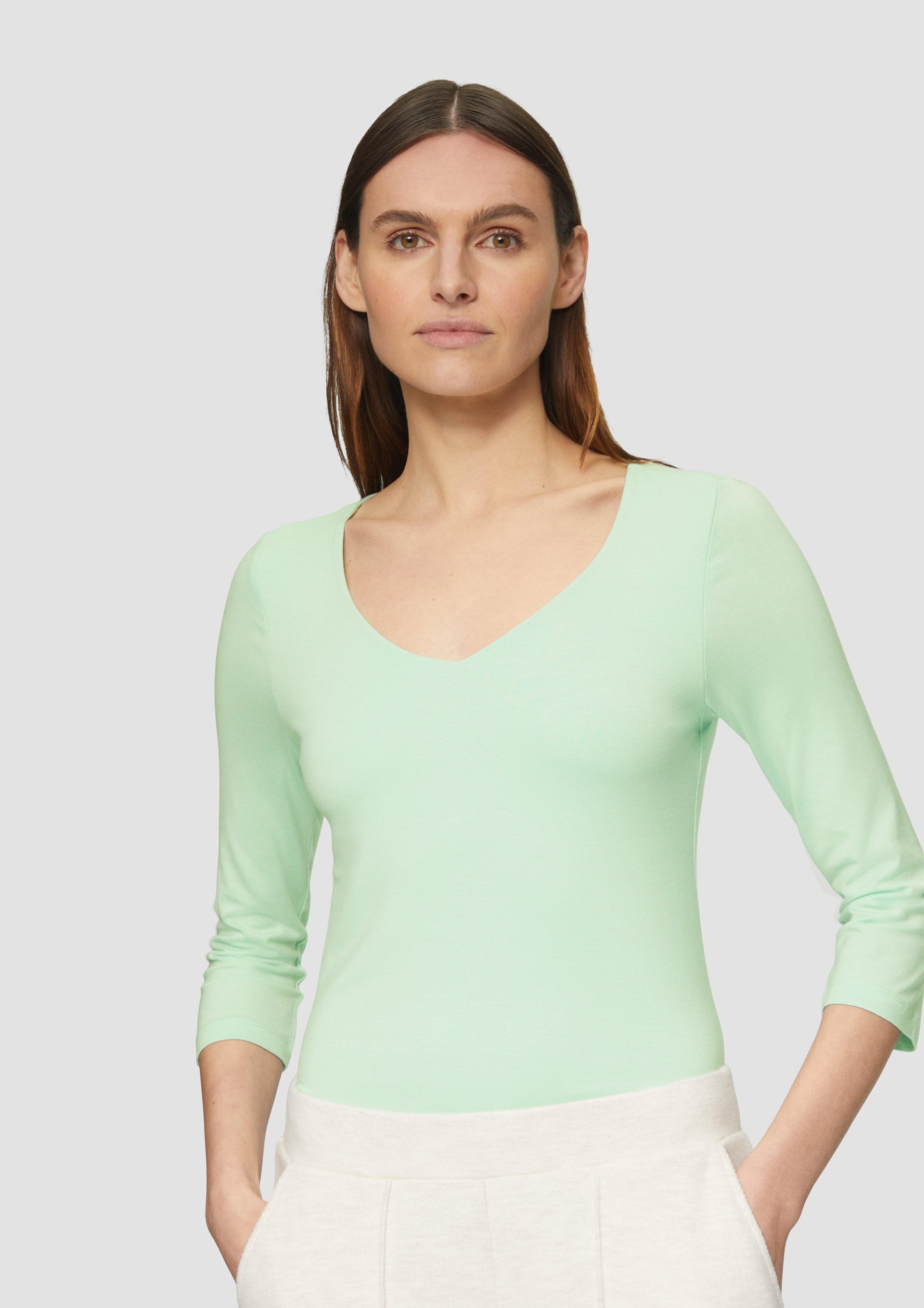 s.Oliver 3/4-Arm-Shirt T-Shirt aus Lyocell im günstig online kaufen