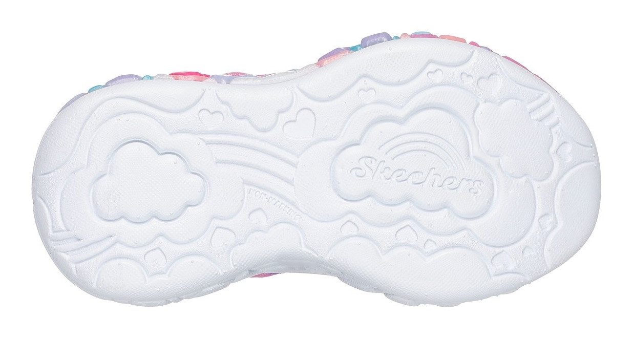 Skechers ETERNAL HEART LIGHTS Lauflernschuh Blink,-Klettschuh mit Herz-Applikation, Größenschablone zum Download