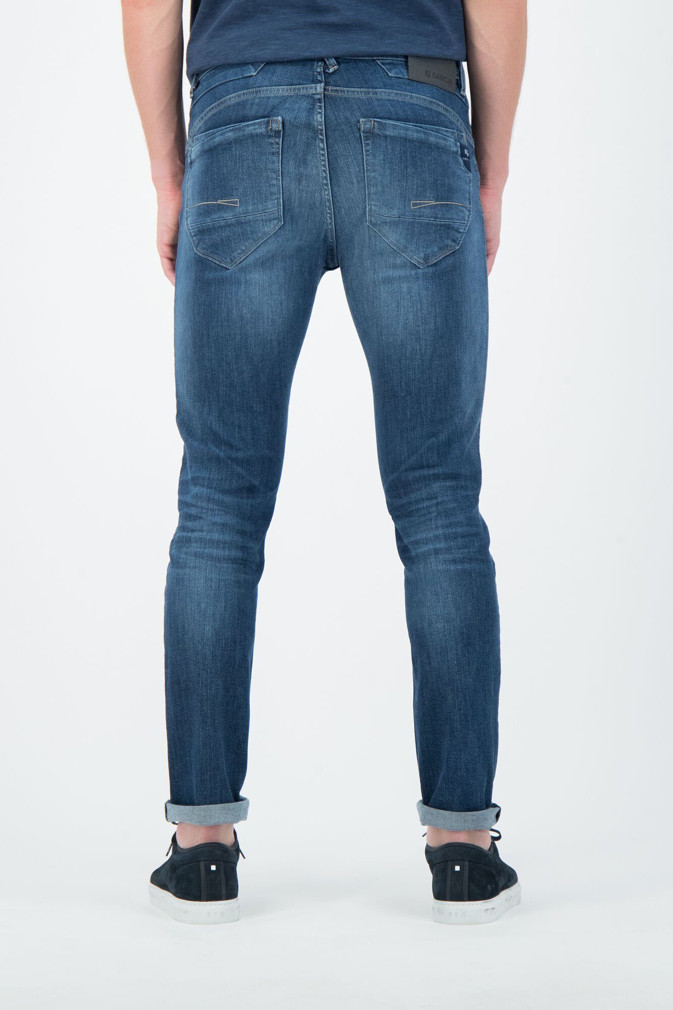 used dark 5-Pocket-Jeans GARCIA JEANS blue GARCIA ROCKO - medium 690.8660