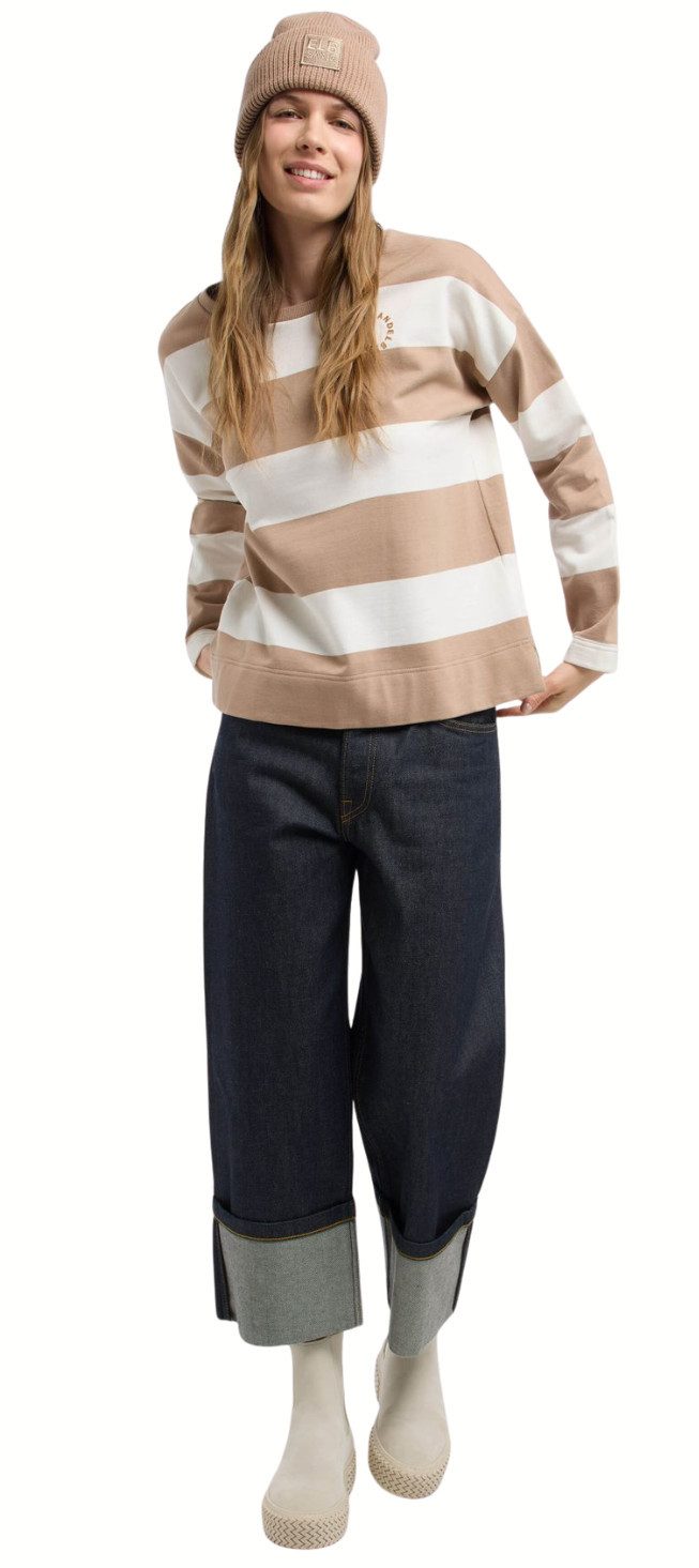 Elbsand Sweatshirt Elbsand, Hilma Sweatshirt - innen kuschelig angeraute, weiche Qualität innen kuschelig angeraut