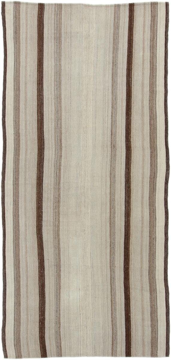 Orientteppich Kelim Fars Antik 136x290 Handgewebter Orientteppich / Perserteppich, Nain Trading, rechteckig, Höhe: 4 mm