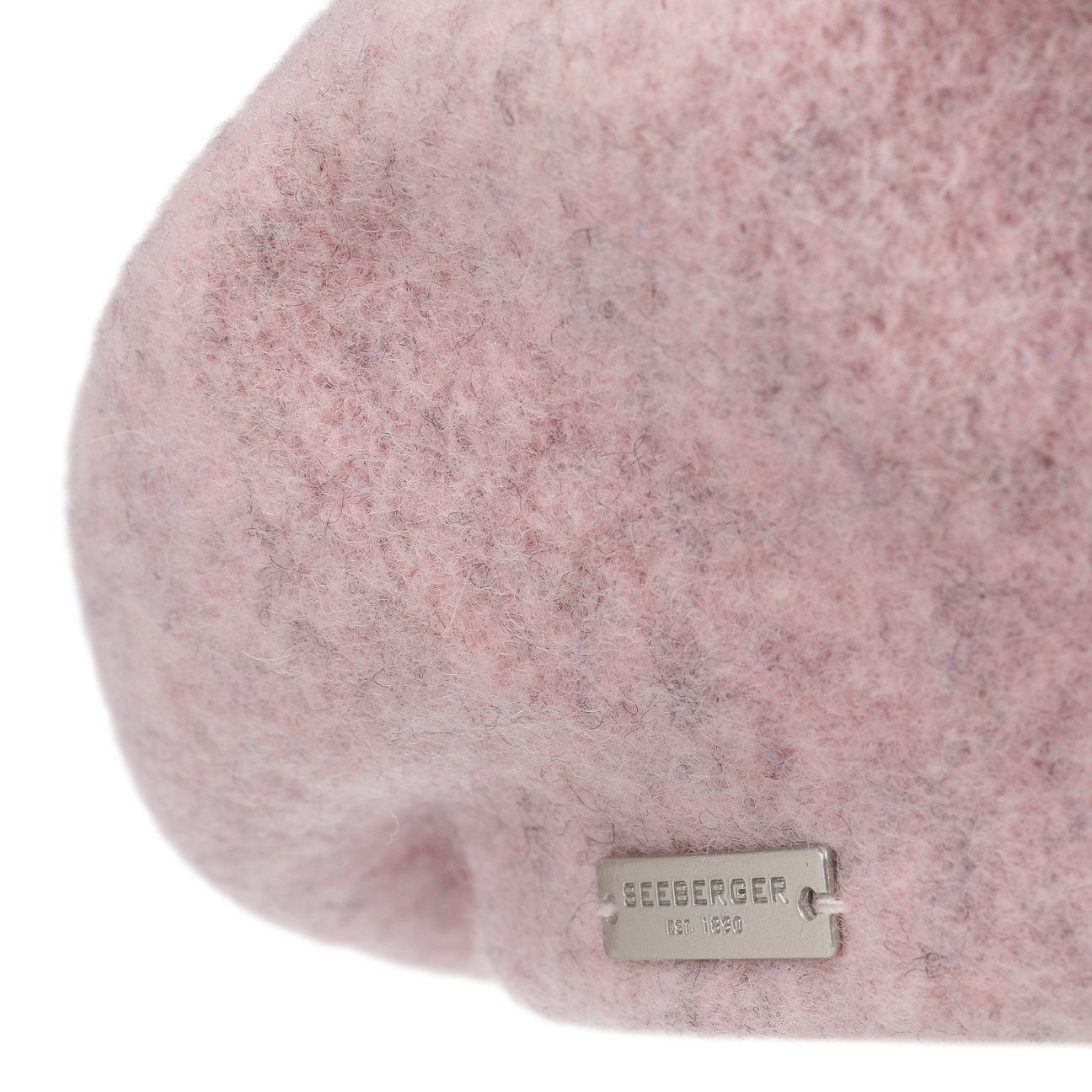 Seeberger Wollbaske (1-St) rosa-meliert Baskenmütze