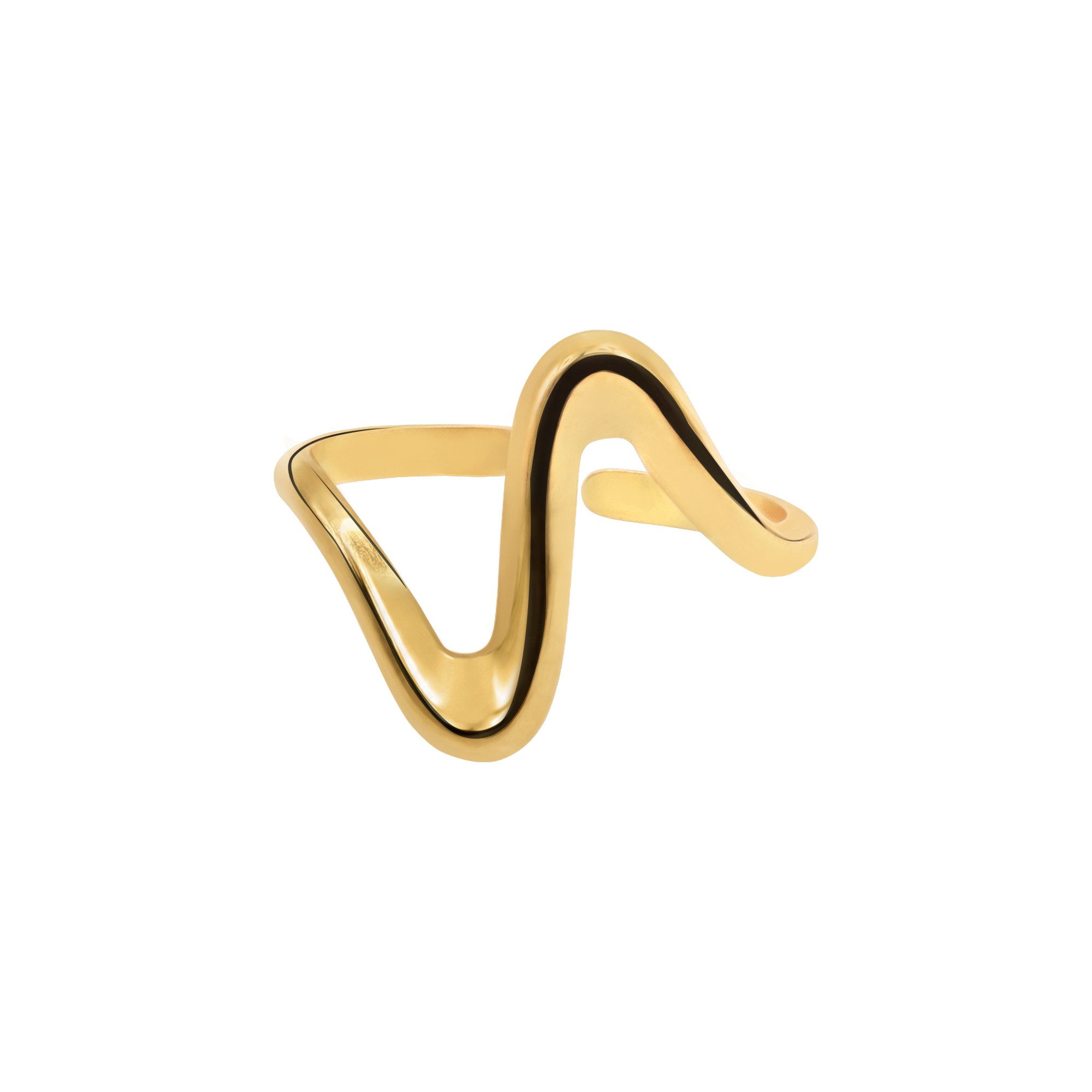 Heideman Fingerring Vellia goldfarben (Ring, 1-tlg., inkl. Geschenkverpackung), größenverstellbarer Ring