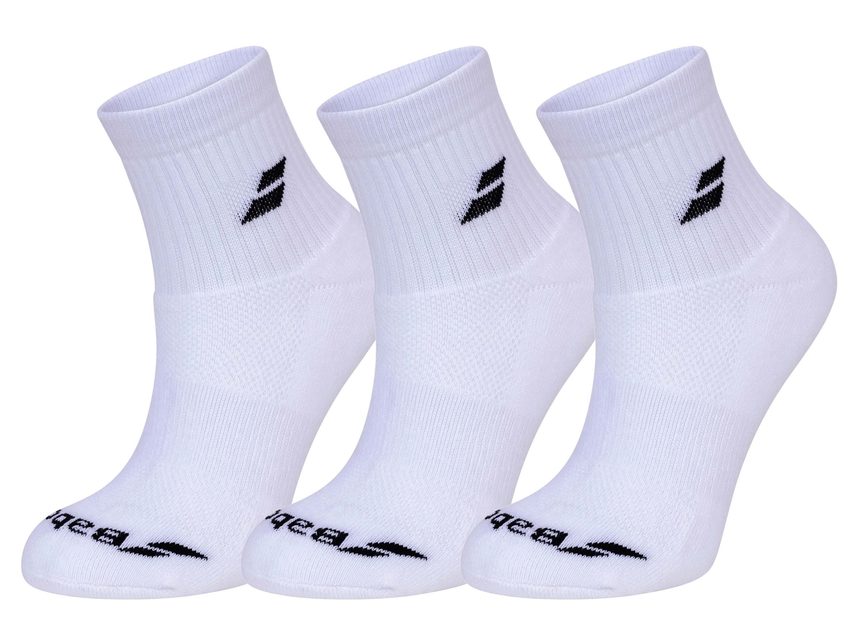Babolat Sportsocken Ankle Quarter Classic weiss - 3 Paar