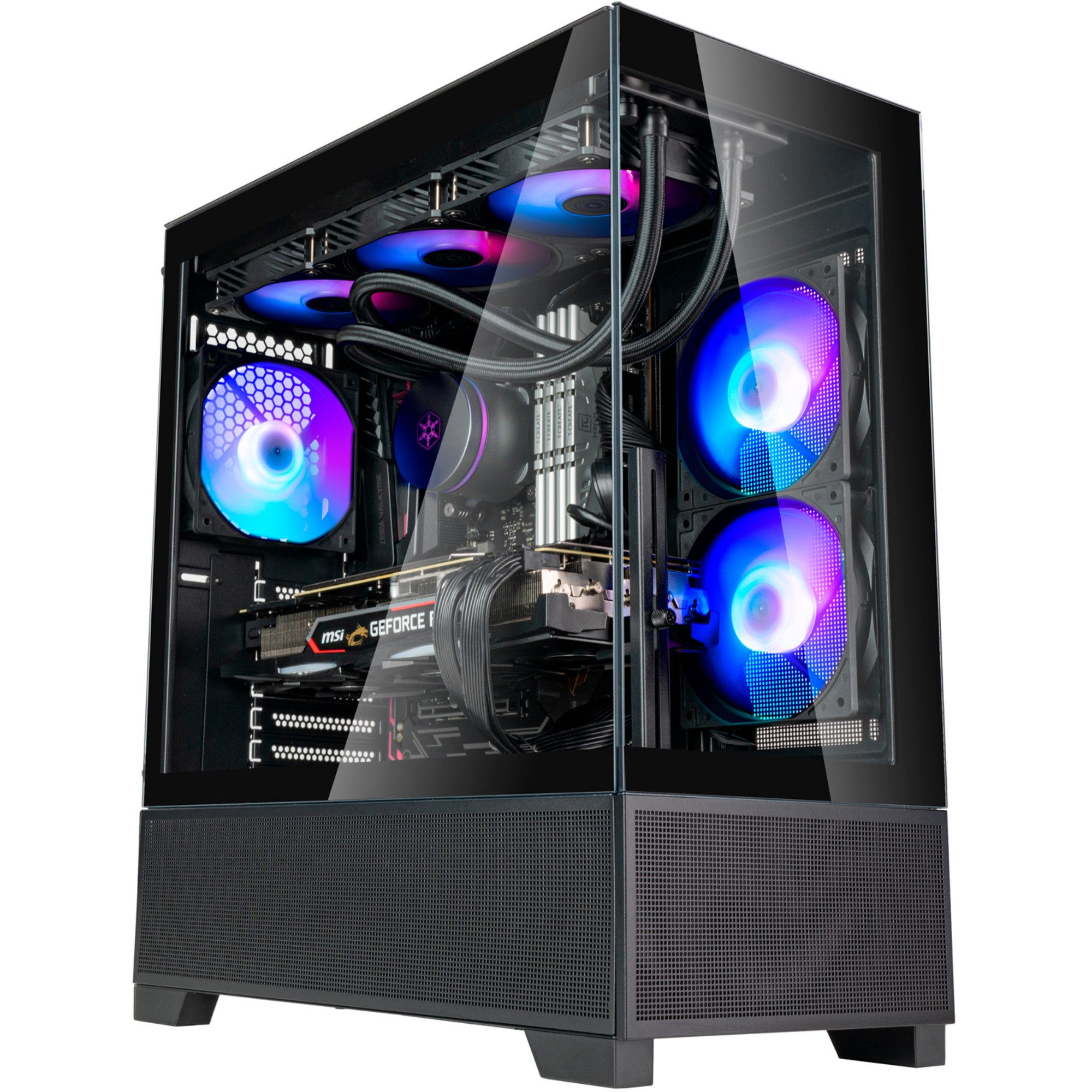 Silverstone PC-Gehäuse SilverStone Lucid 05, Tower-Gehäuse, (270°