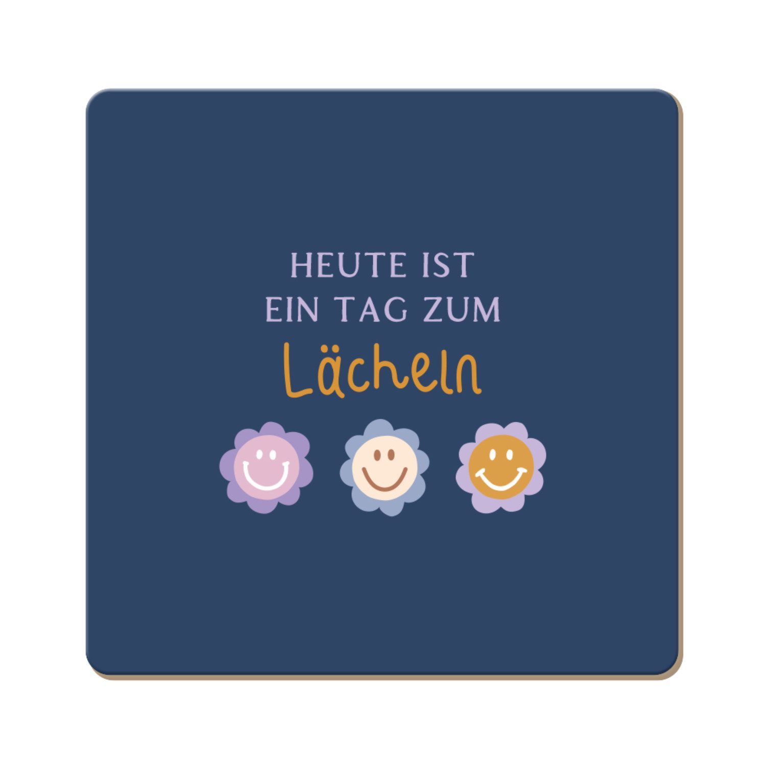 Grafik Werkstatt Подставки для напитков Korkuntersetzer Heute ist ein Tag zum Lächeln, 1-tlg.
