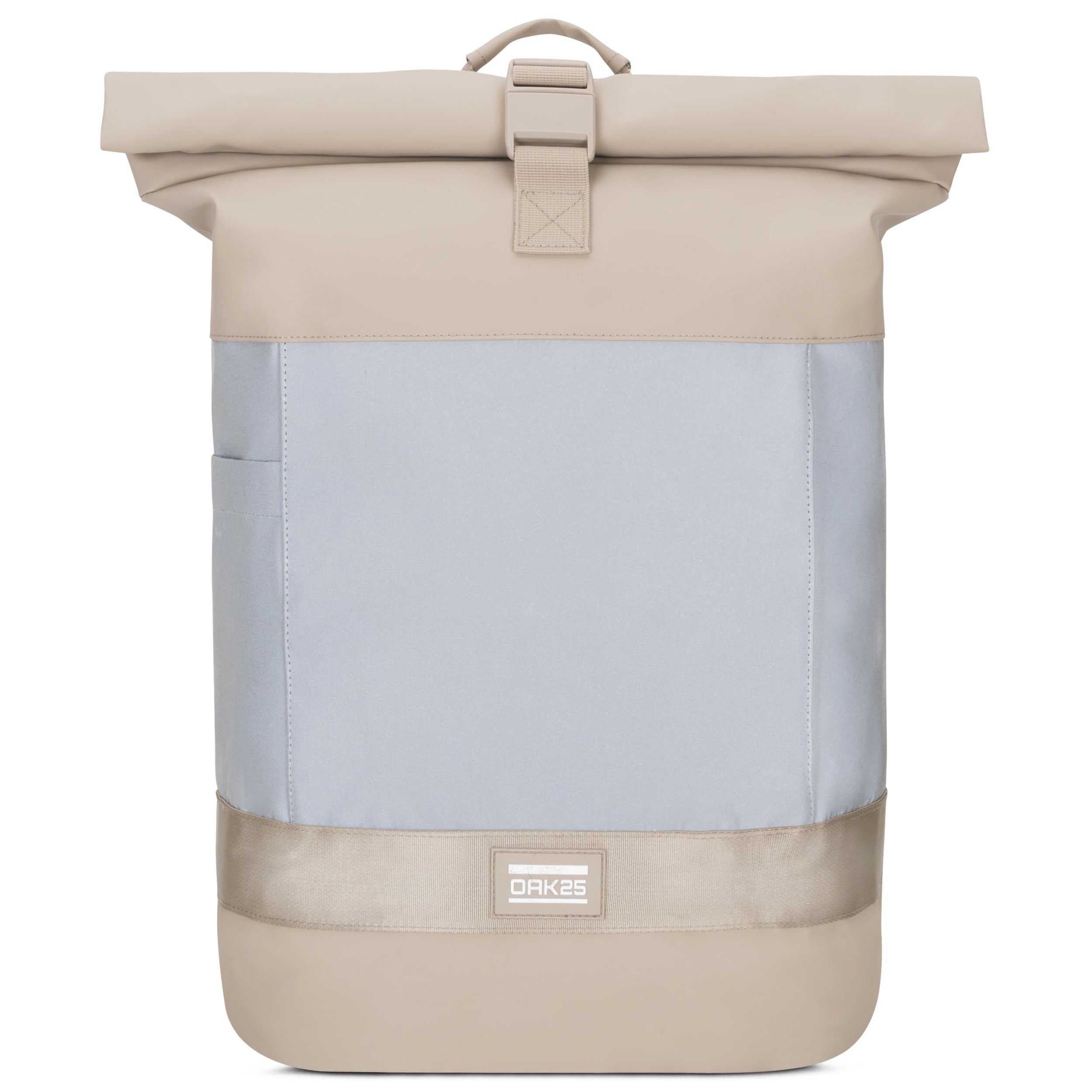 OAK25 Cityrucksack Commute L Rolltop Rucksack (1-tlg), Reflektierend, Wasserabweisend