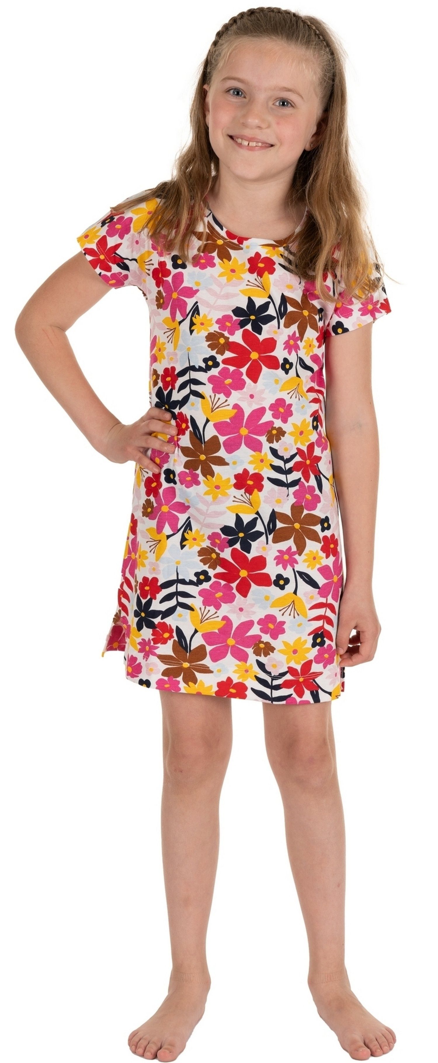 Rebelle Nachthemd Süßes Mädchen Schlafshirt mit kurzem Arm (1-tlg) Baumwolle