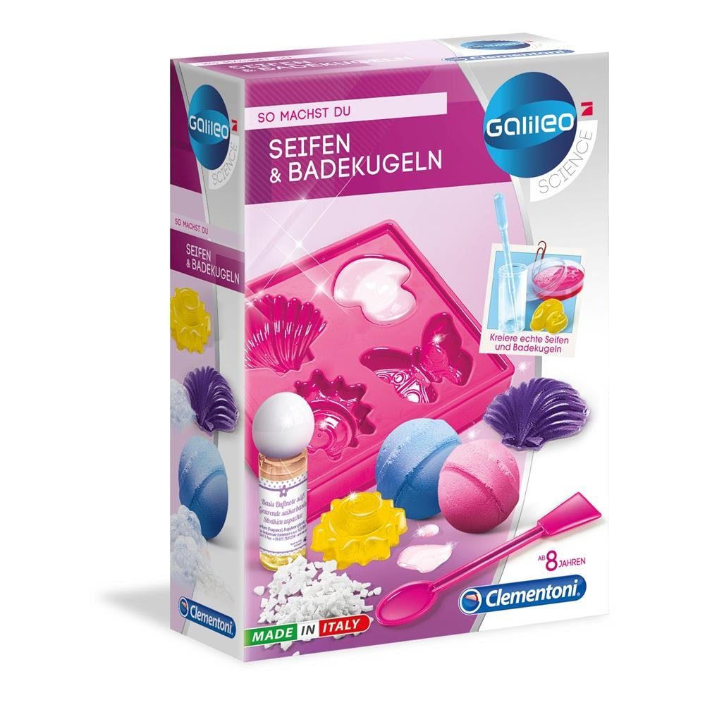 Clementoni® Lernspielzeug Galileo Seifen und Badekugeln, Wissenschaft erkun günstig online kaufen