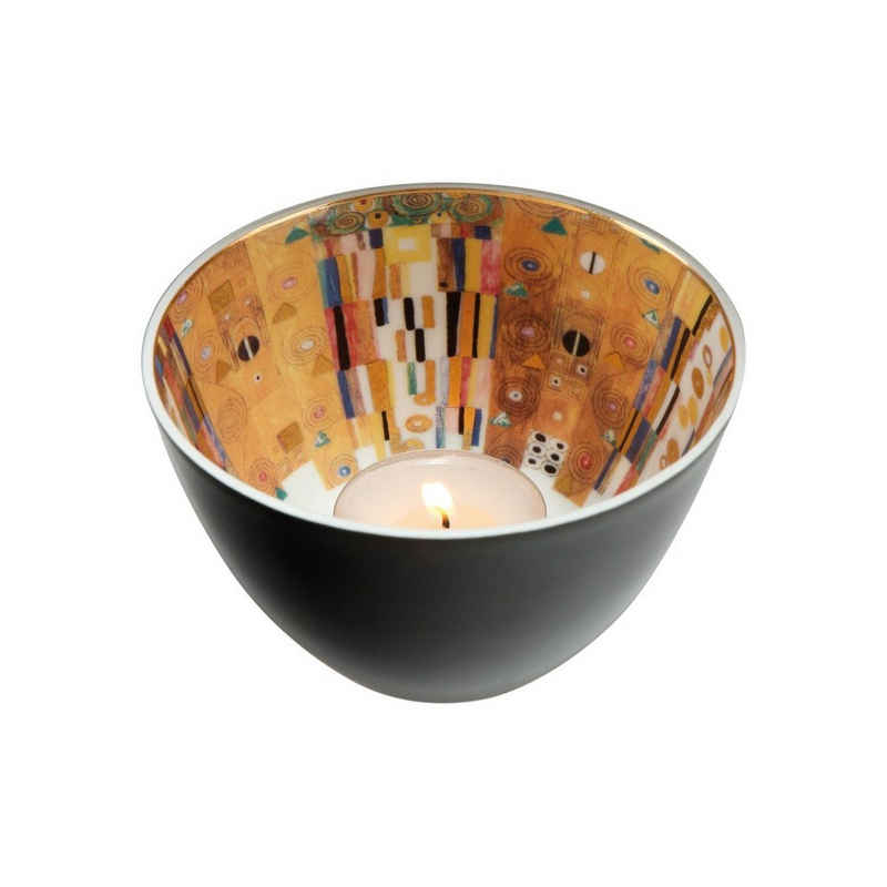 Goebel Teelichthalter, Mehrfarbig H:7.5cm D:7.5cm Porzellan