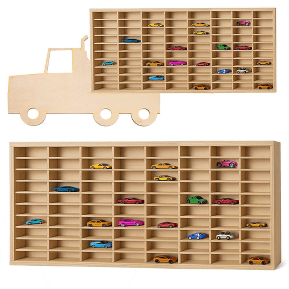 KRUZZEL Deko-Wandregal Holzregal Kinderregal Autos, Spar-Set, günstig online kaufen