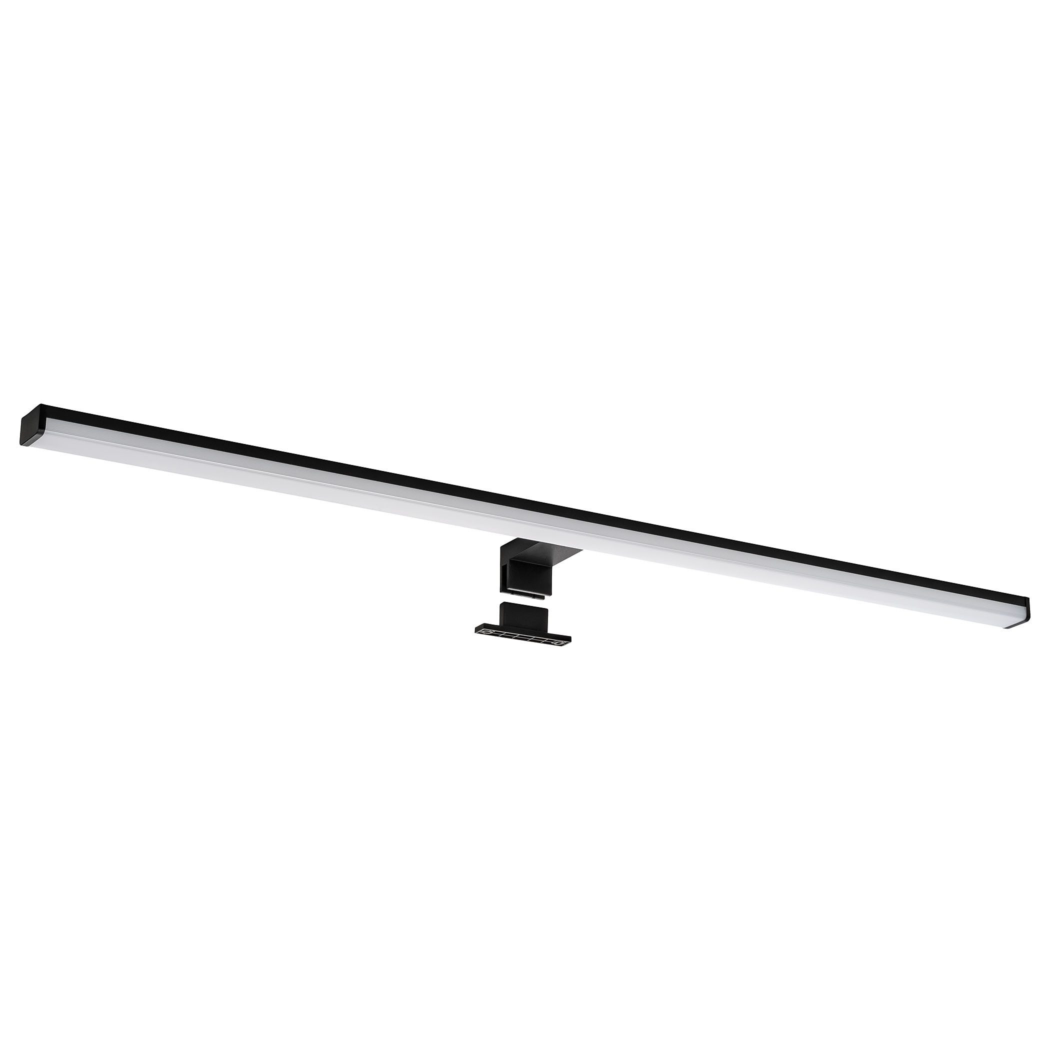 SEBSON Spiegelleuchte LED Spiegellampe Bad 90cm IP44 15W 1300lm 4000K 230V 900x98x44mm, LED integriert, Neutralweiß, Aufbauleuchte + Klemmleuchte, 110° Abstrahlwinkel, einfach Montage