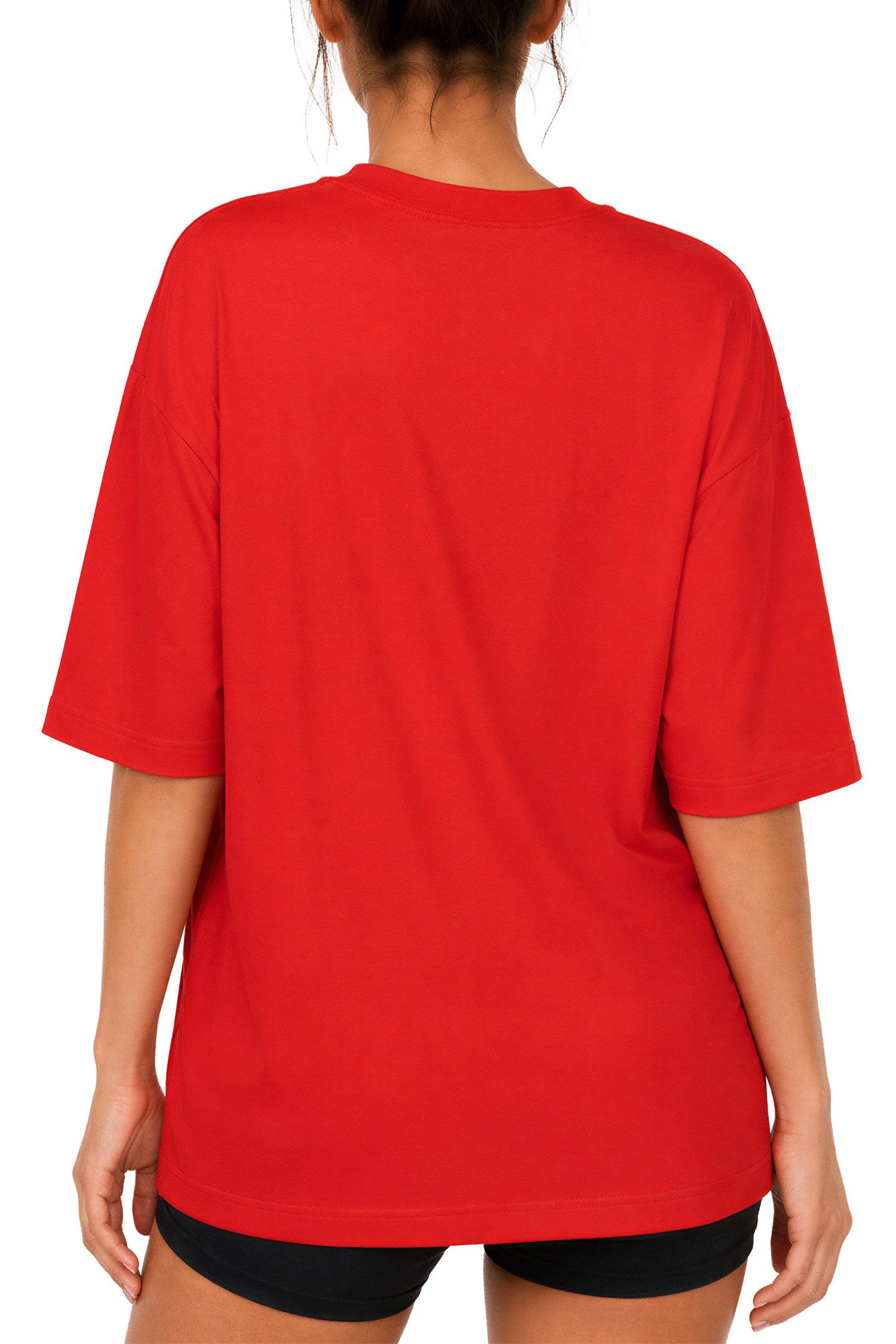 Reichstadt Oversize-Shirt Damen Oversized Kurzarmshirt 25RSW070 Fließendes Baumwolljersey für einen leichten Fall – Bild 2 von 5