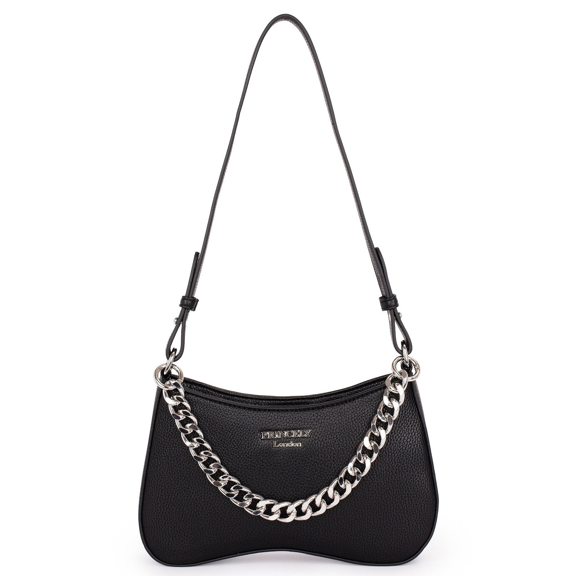 Princely London Schultertasche Nelly - Elegante kleine Tasche mit Reißversc günstig online kaufen