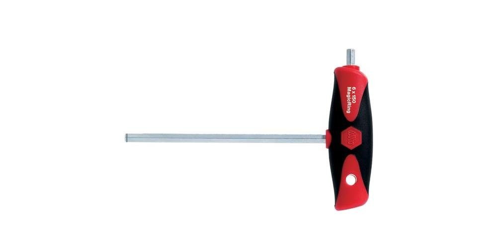 Wiha Steckschlüssel Stiftschlüssel mit Quergriff MagicRing® mit Seitenabtrieb, Sechskant (26139) 200 8 mm x mattverchromt ComfortGrip
