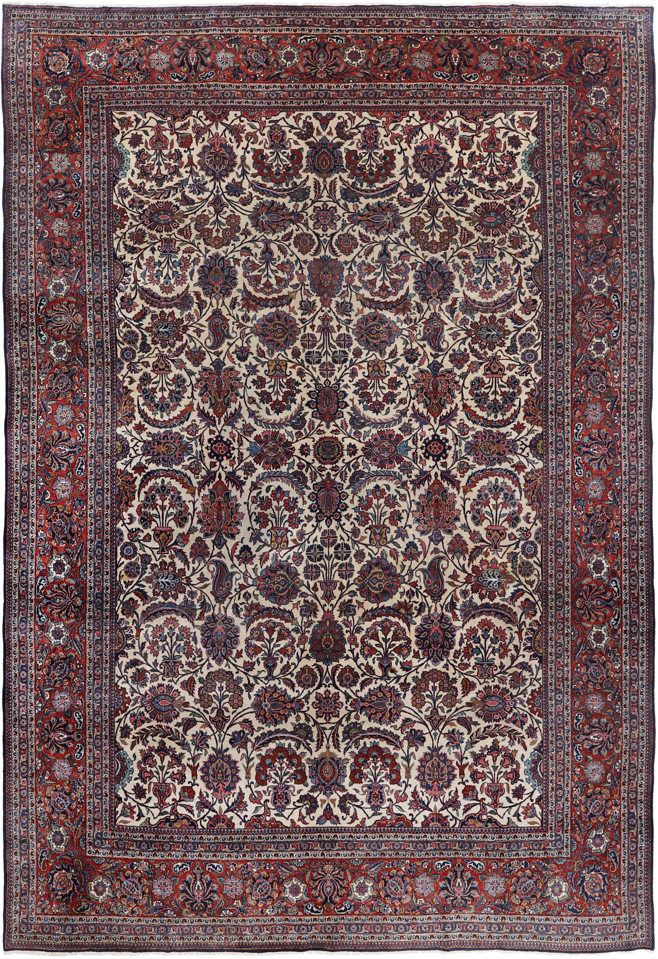 Carpet Avenue Teppich Mohtasham Keshan Antik 385x260, Rechteck, Höhe: 8 mm