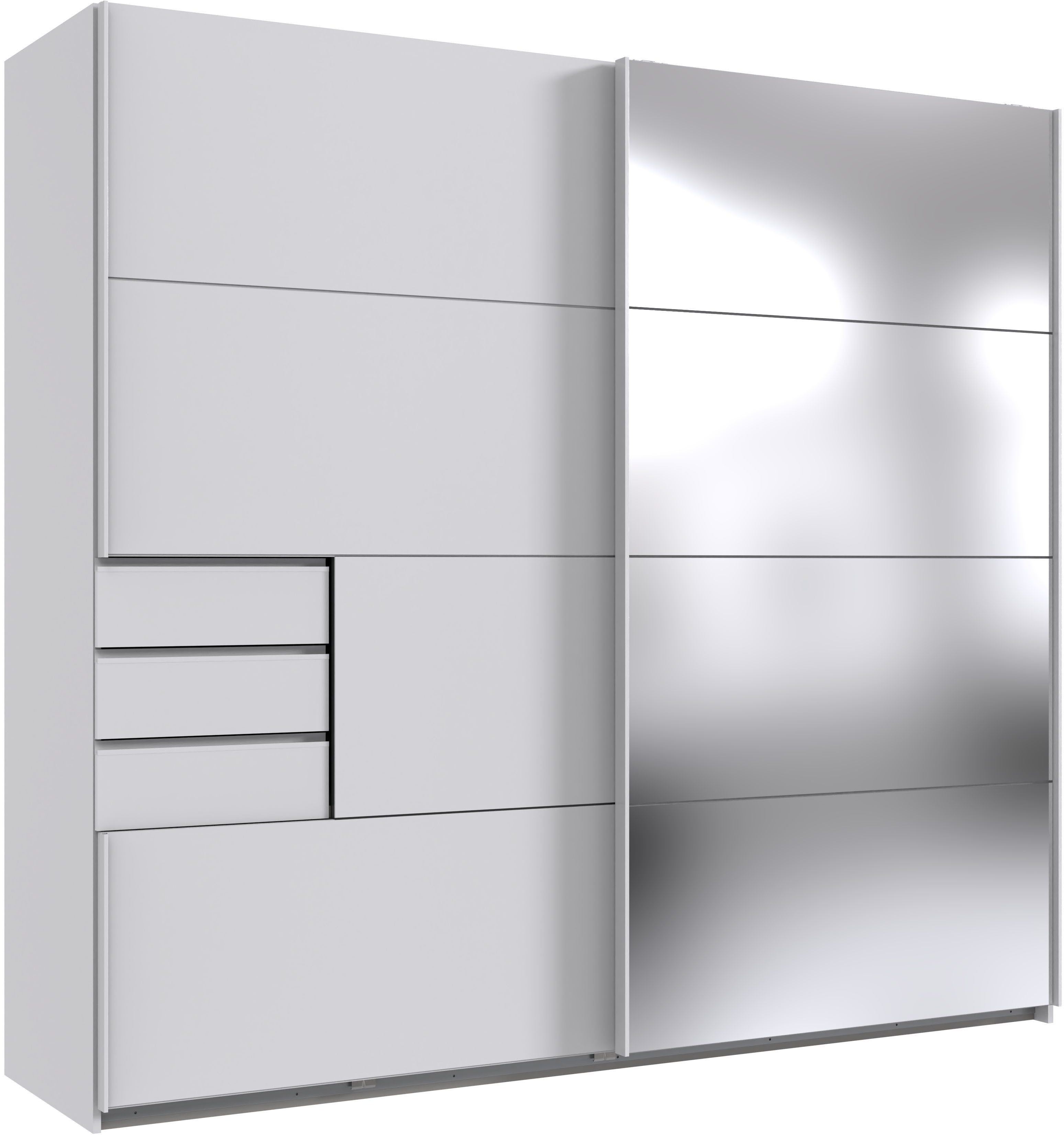 Wimex Schwebetürenschrank Saigon mit Spiegeltür, 2 Türen, 225cm breit