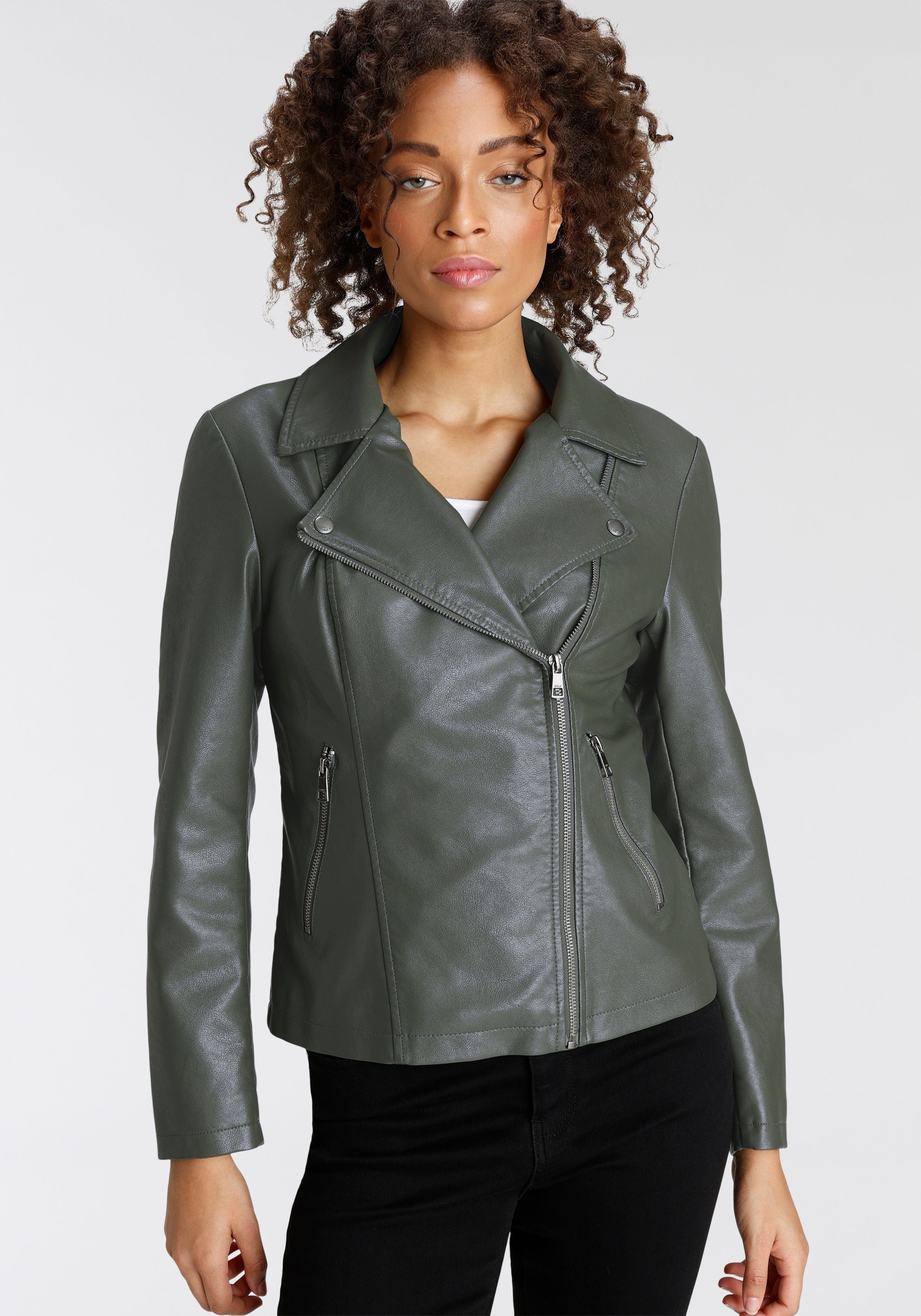 ONLY Lederimitatjacke LEATHER BIKER OTW kalamata FAUX ONLMELANA CC