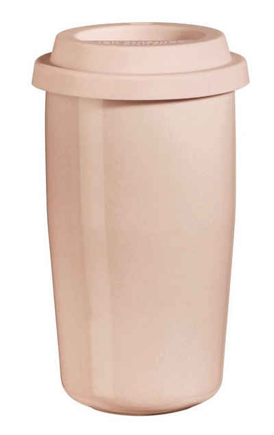 ASA SELECTION Becher cup & go Thermobecher rose Deckel rose 0,35 l, Porzellan