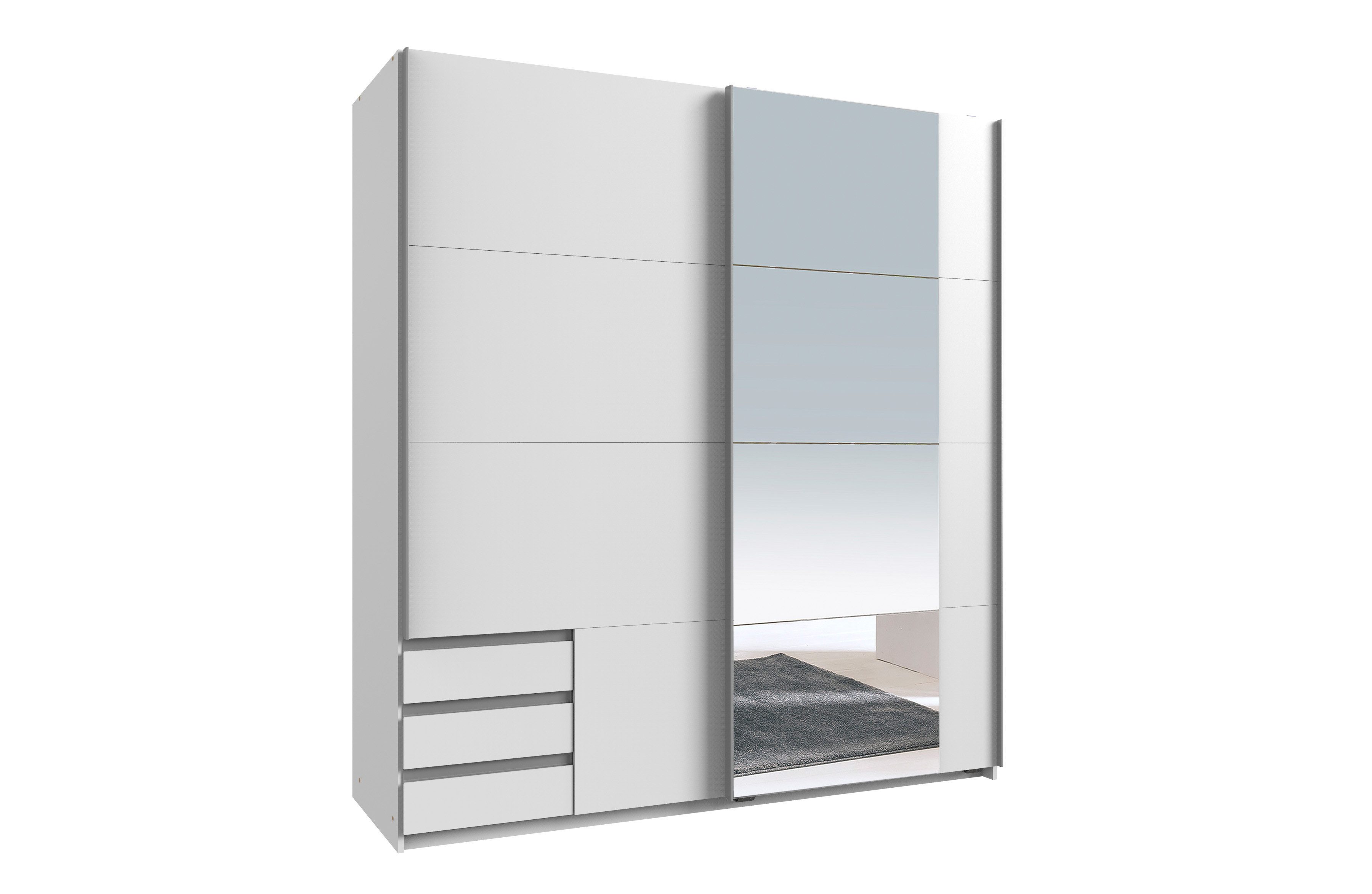 möbel-direkt.de Kleiderschrank Emden in Weiß (komplett, 1-St., Kleiderschrank) Made in Germany