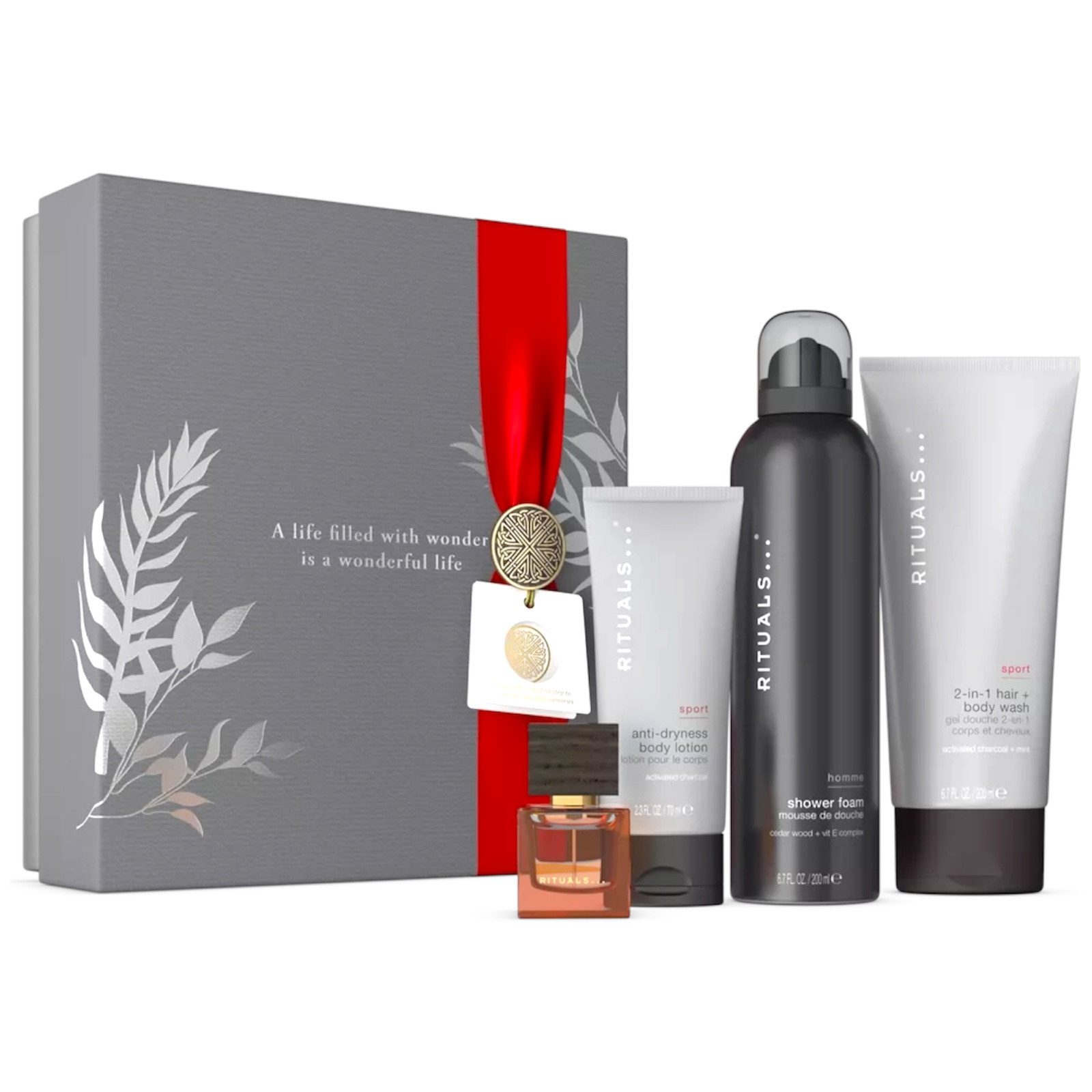 Rituals Pflege-Geschenkset Herren Luxus Geschenkset The Rituals of Homme, Erfrischender Duft von Bambus, japanischer Minze und Zedernholz