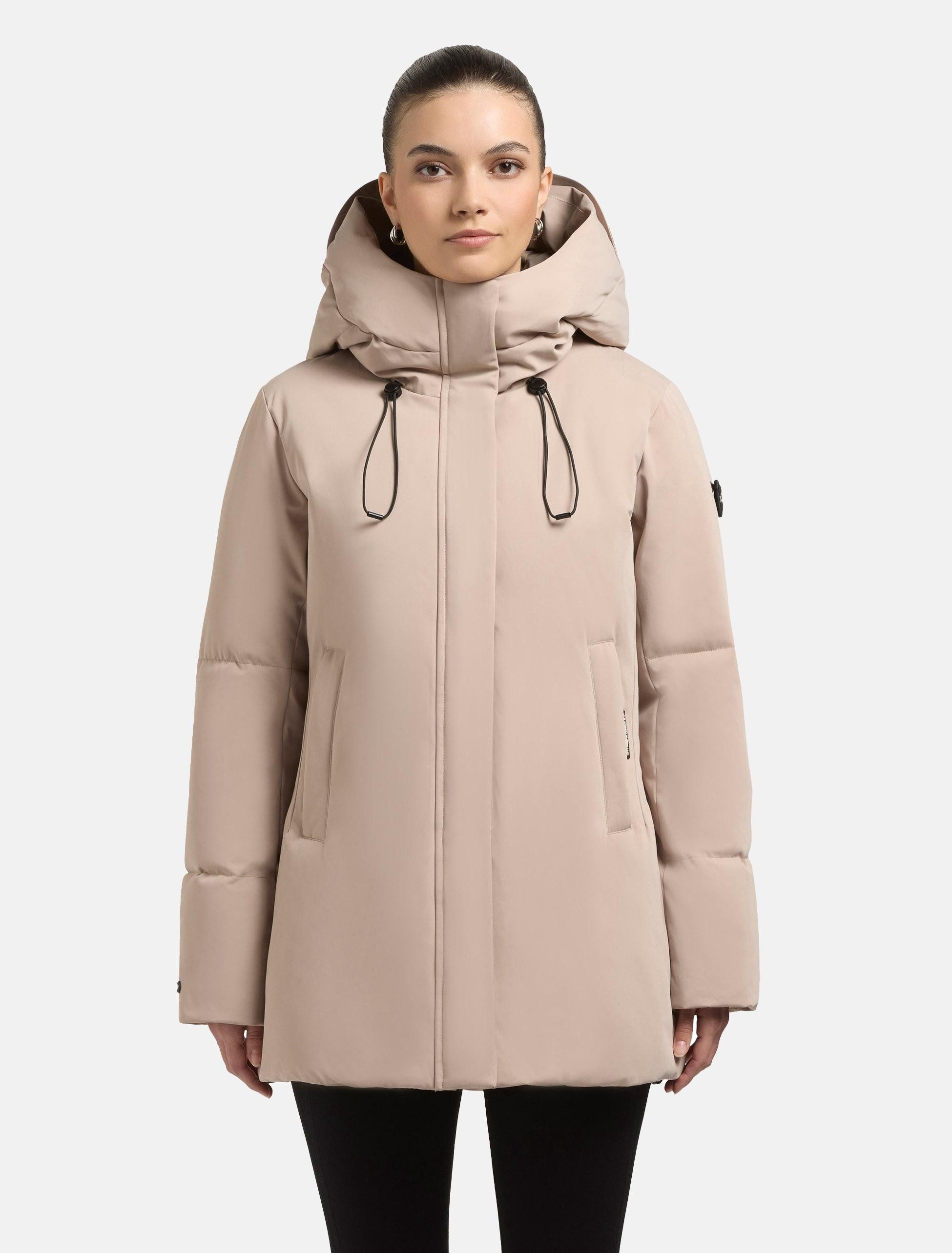 khujo Kurzmantel Allap Warmer Damen Mantel mit innenliegenden Rucksack-Träg günstig online kaufen