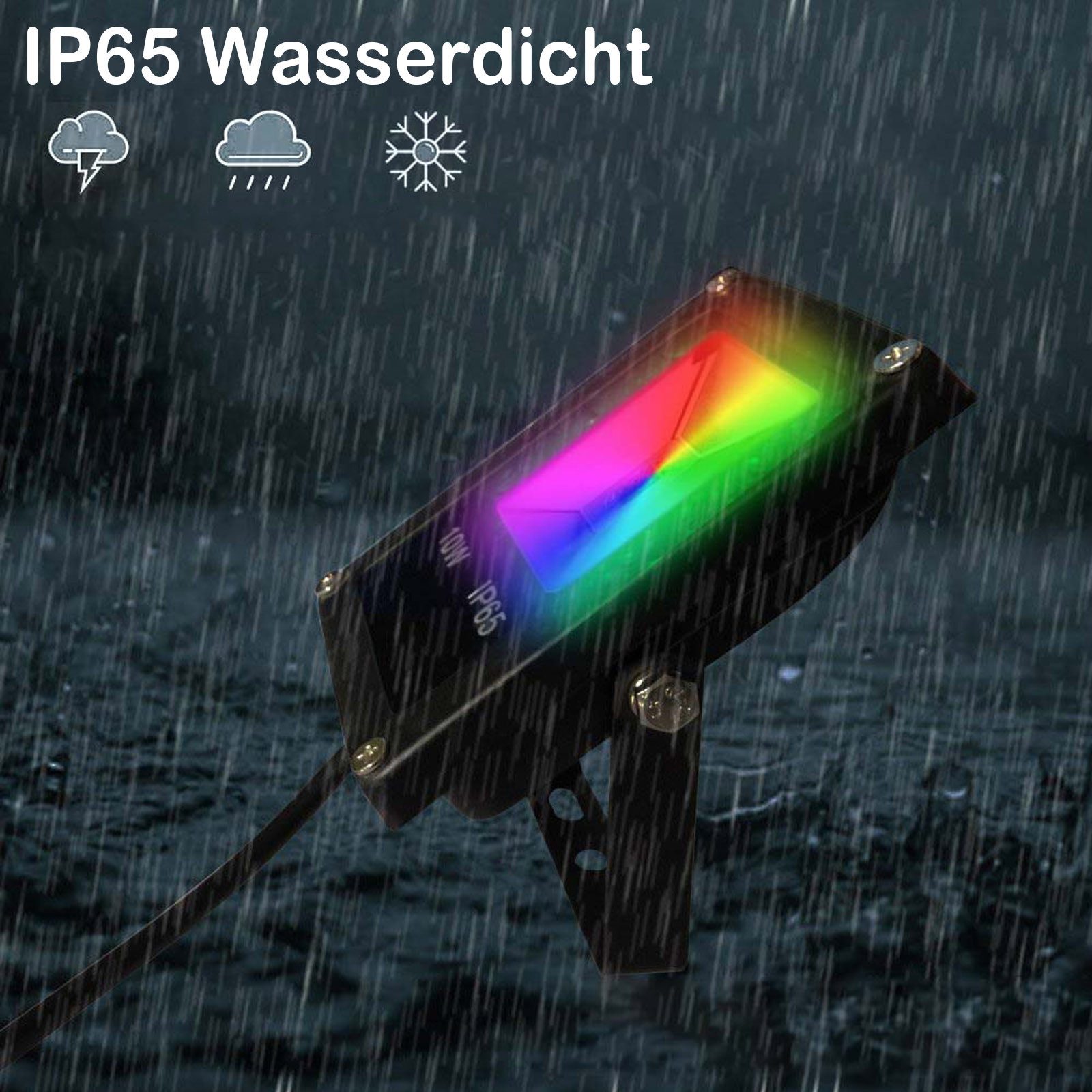 MUPOO LED Flutlichtstrahler RGB LED Flutlicht günstig online kaufen