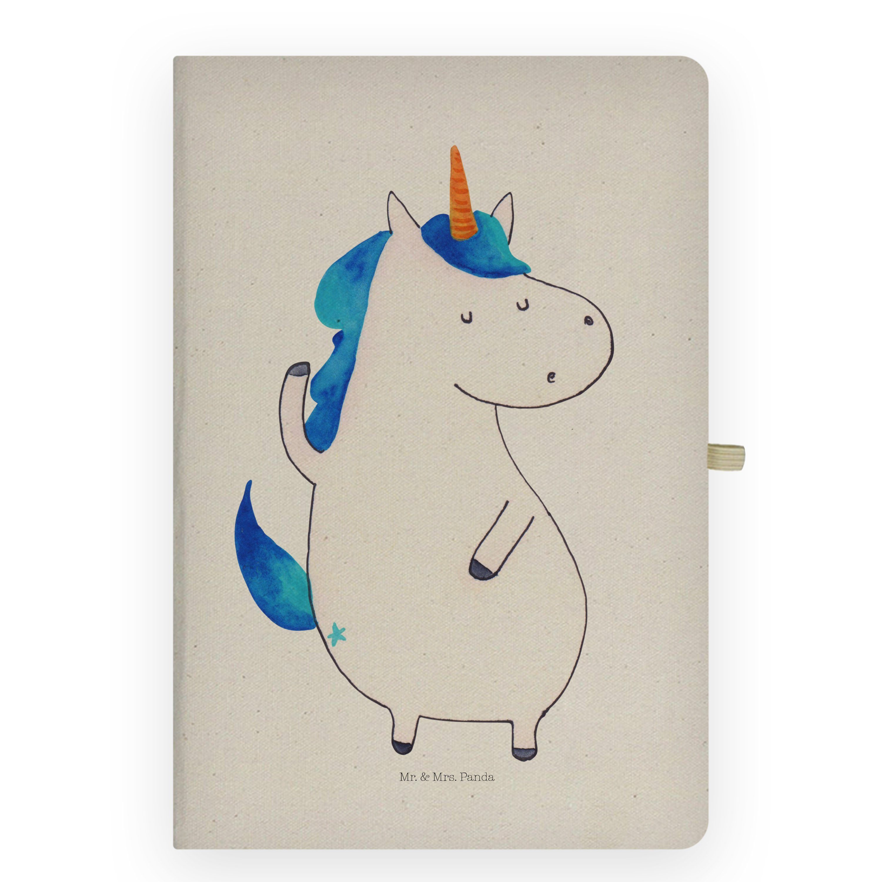 Mr. & Mrs. Panda Notizbuch Einhorn Mann - Transparent - Geschenk, Party, Unicorn, hübsch, cool, Mr. & Mrs. Panda, Kreativitätsfördernd