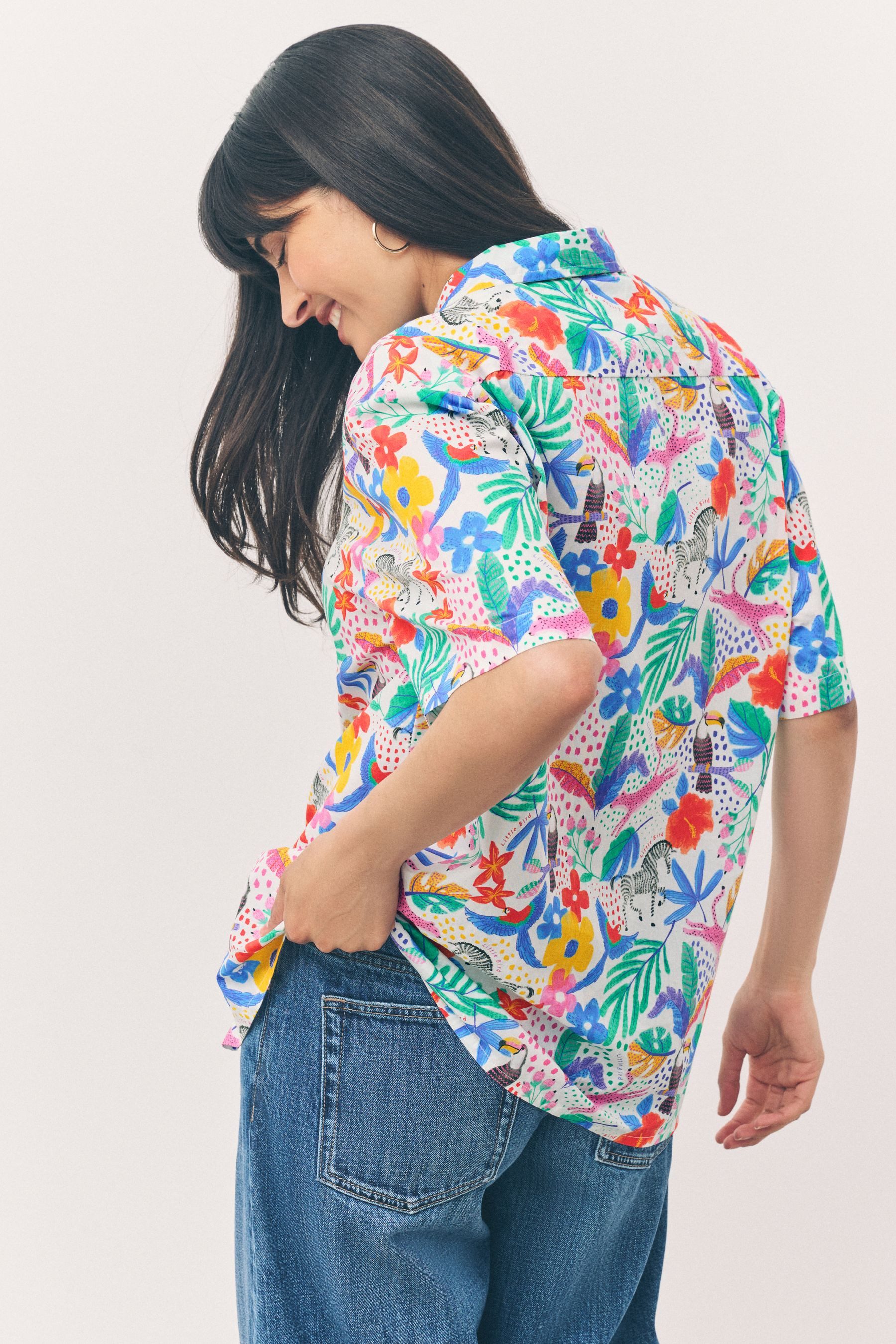 Little Bird by Jools Oliver Kurzarmhemd Little Bird By Jools Oliver Shirt für Erwachsene (1-tlg)
