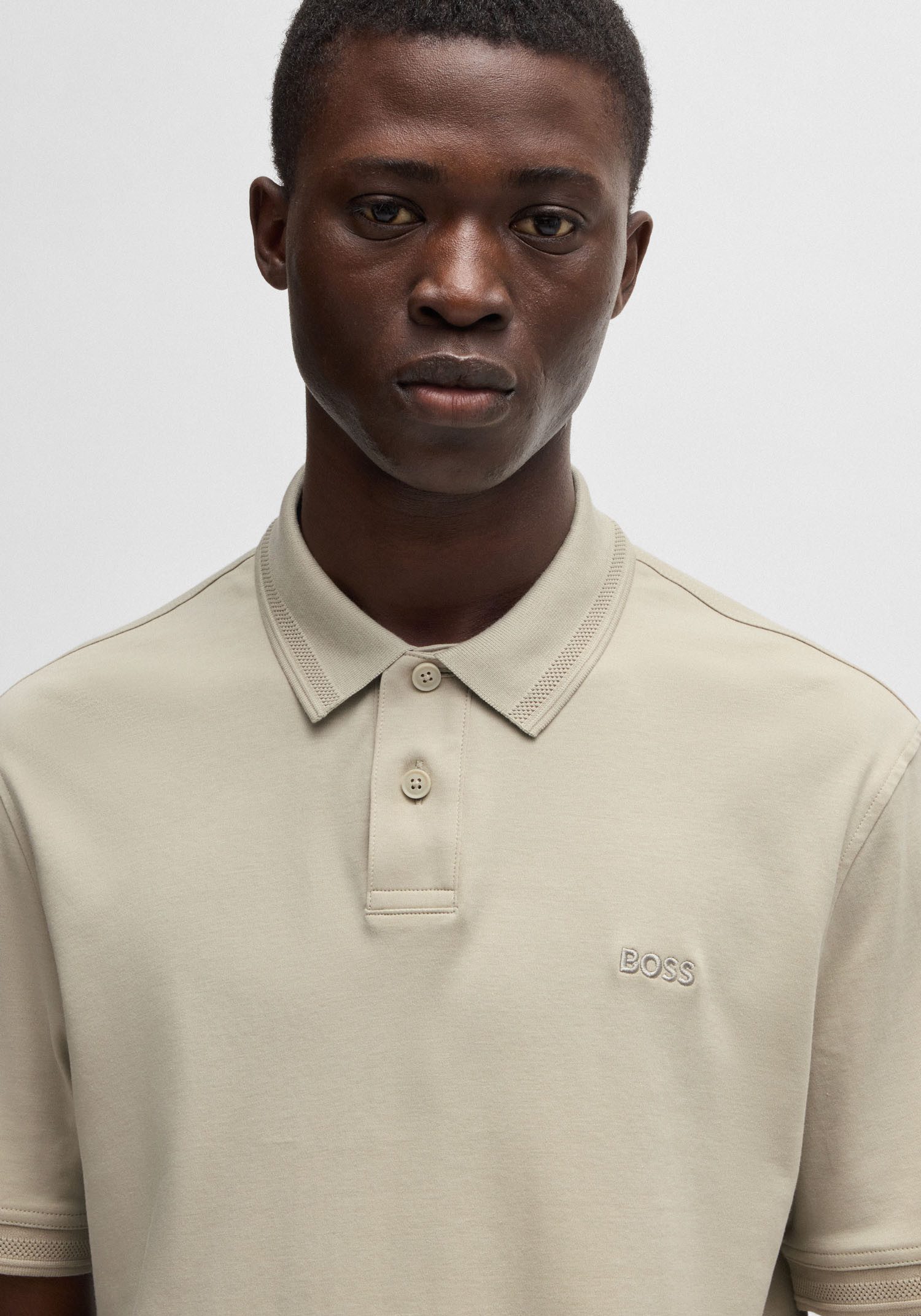 BOSS ORANGE Poloshirt Pe Interlock aus Baumwoll-Piqué mit Logo-Print Regular