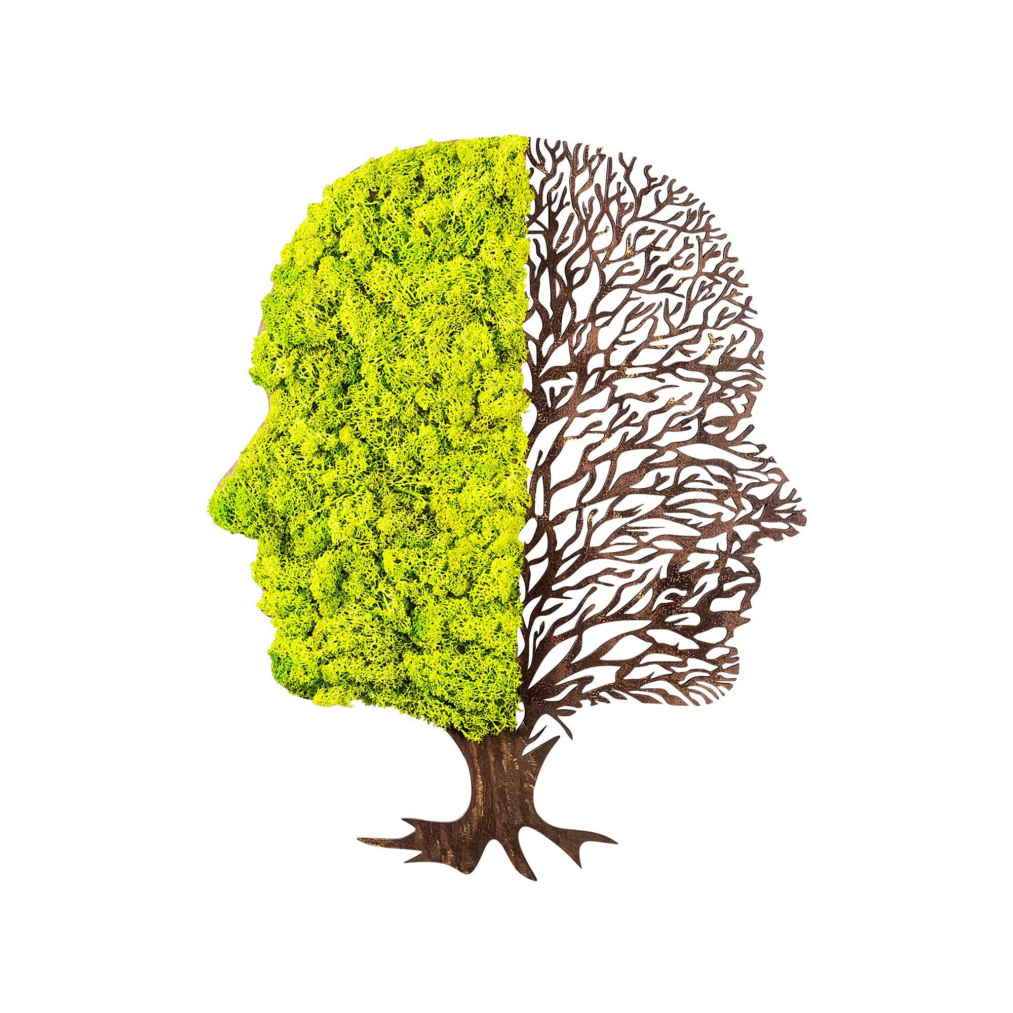 Wallity Wanddekoobjekt 100% MDF / MOSS (Thickness: 6 mm), 45 x 1 x 56 cm R1 günstig online kaufen