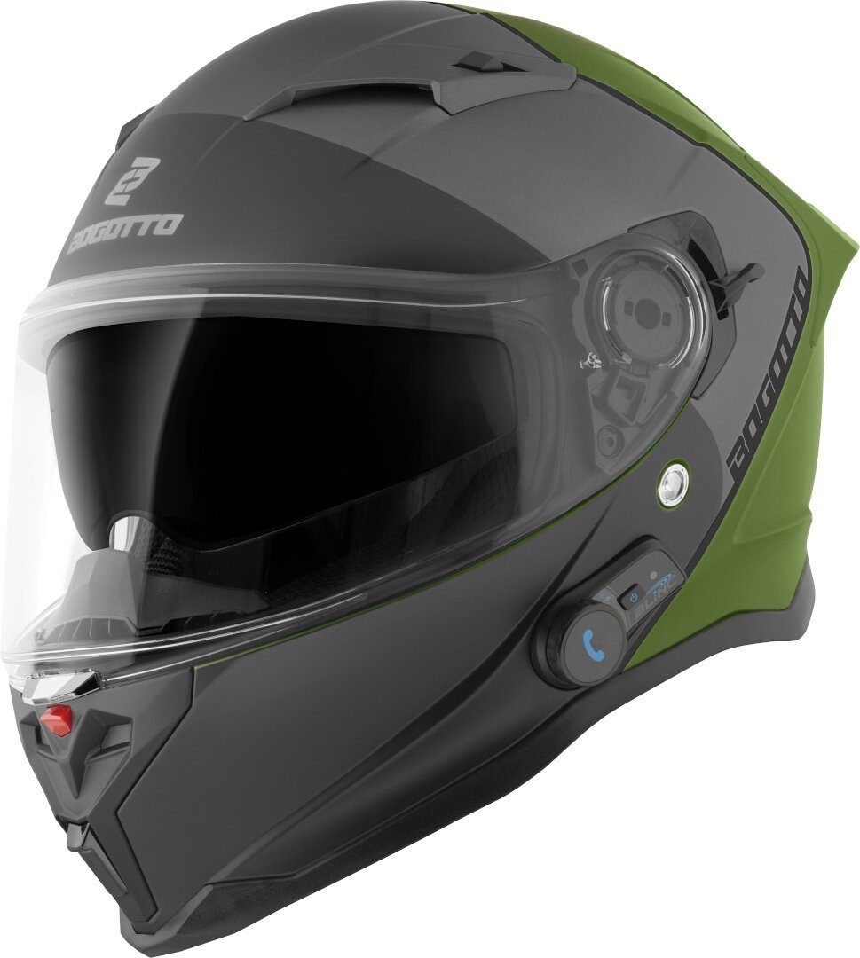 Bogotto Motorradhelm H153 BT SPN Bluetooth Helm, Integriertes Kommunikationssystem,geeignet Für Brillenträger,vorb