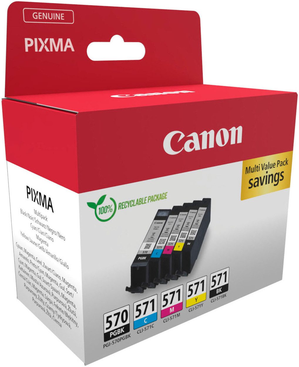 Canon PGI-570/CLI-571 Multipack Tintenpatrone (original Druckerpatrone 570 und 571)