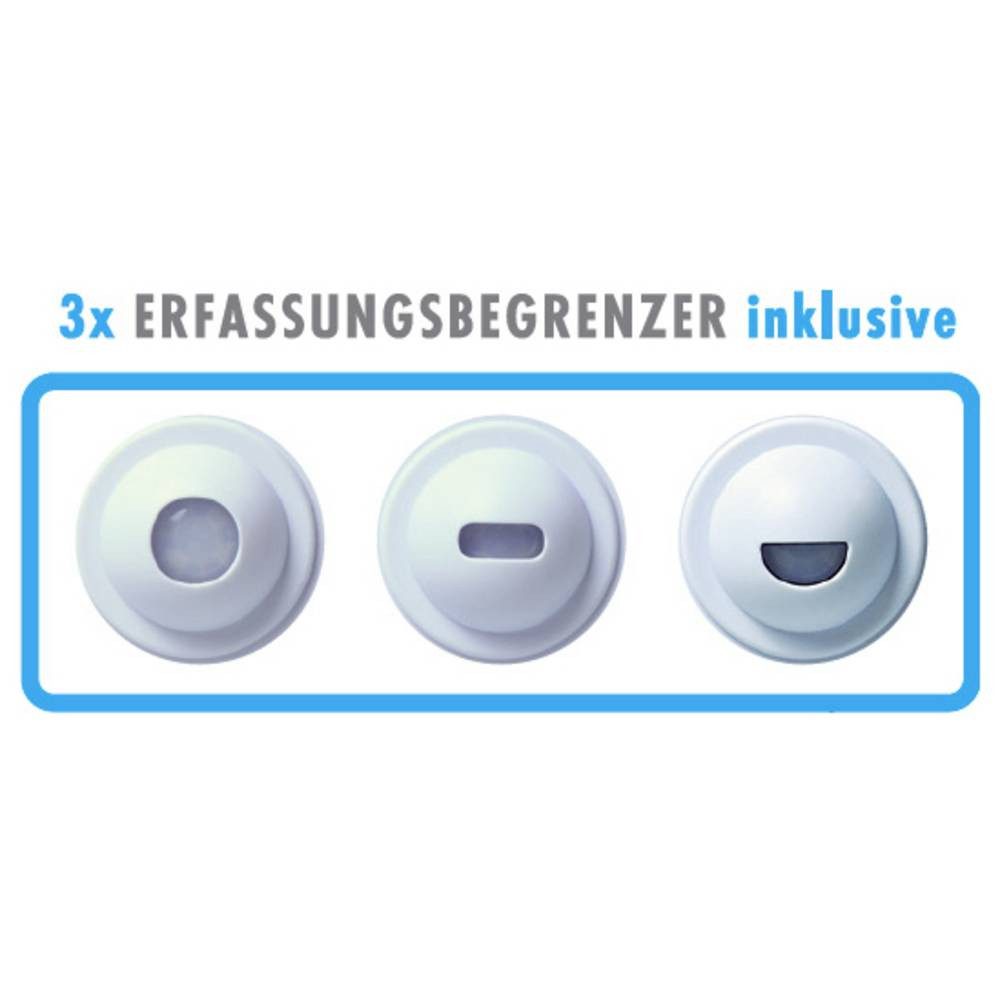 m-e Bewegungsmelder 41443 Bewegungsmelder 90 ° Weiß IP54