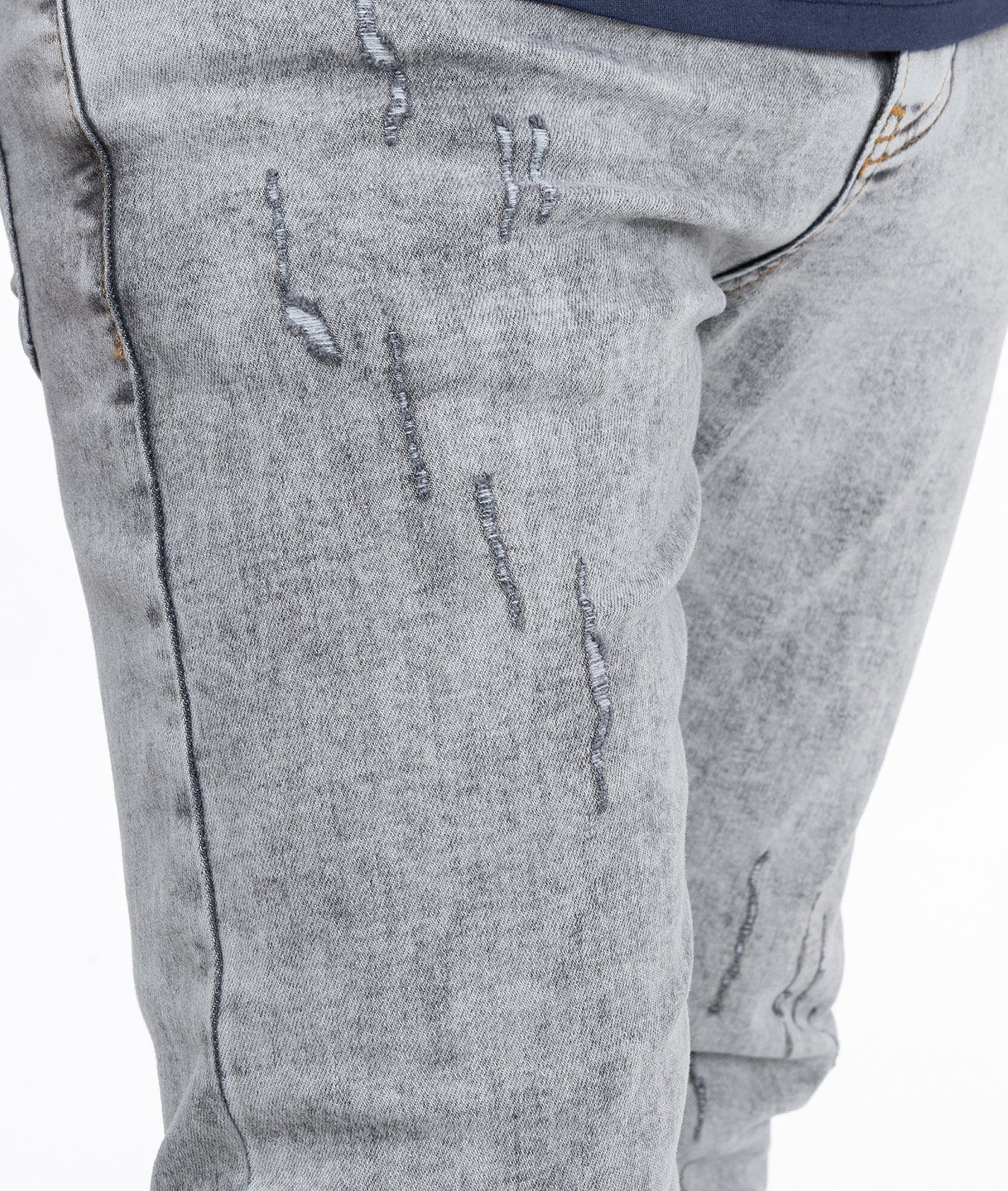 Rock Creek Jeans Herren RC-2106 Grau Regular-fit-Jeans Stonewashed