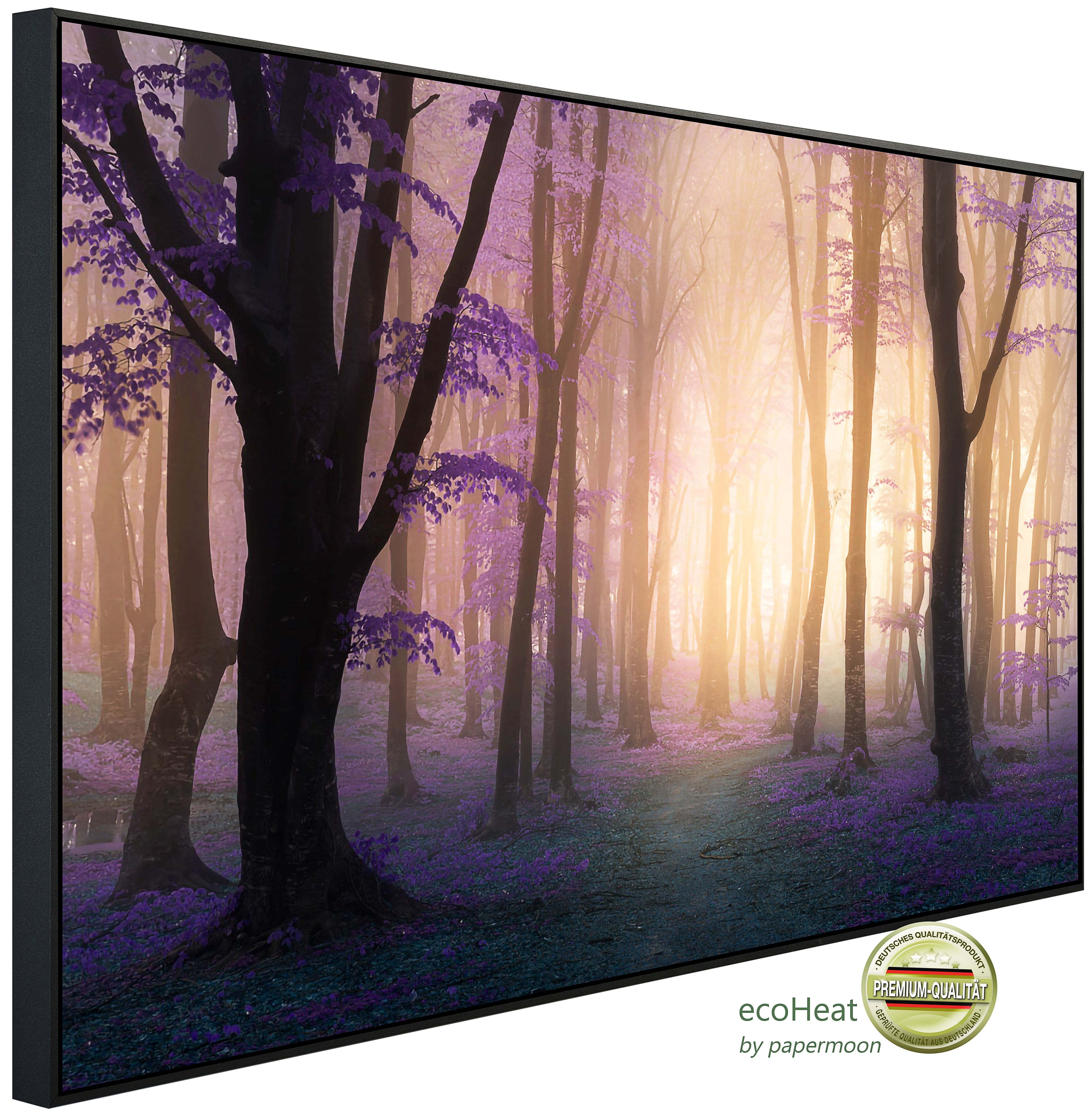 Papermoon Infrarotheizung INFRAROT-BILD-HEIZUNG, Mystischer Fogga-Wald, TÜV-Rheinland/GS zertifiziert, angenehme Strahlungswärme