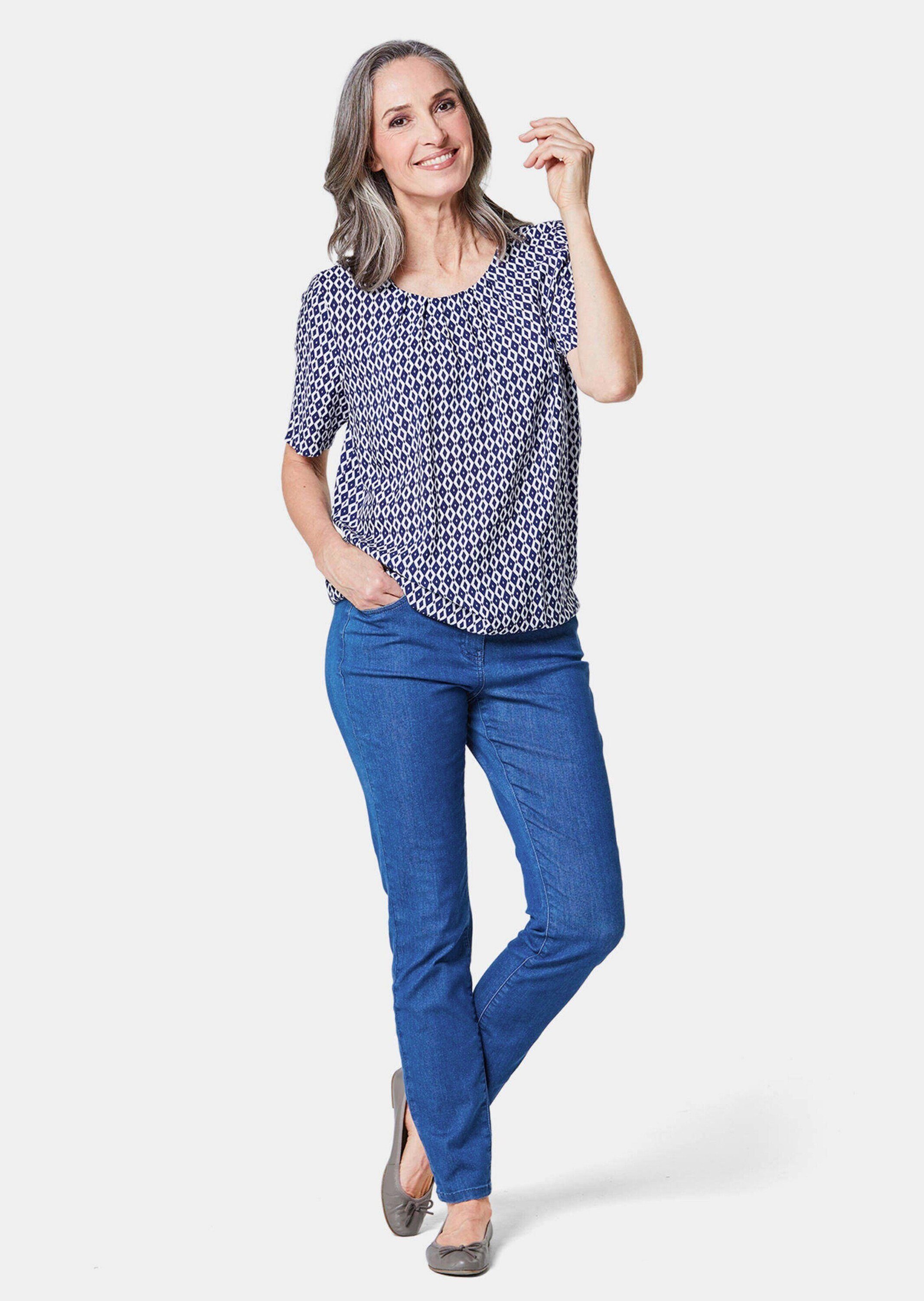GOLDNER Druckbluse Farbbrillante Druckbluse mit liebevollen günstig online kaufen