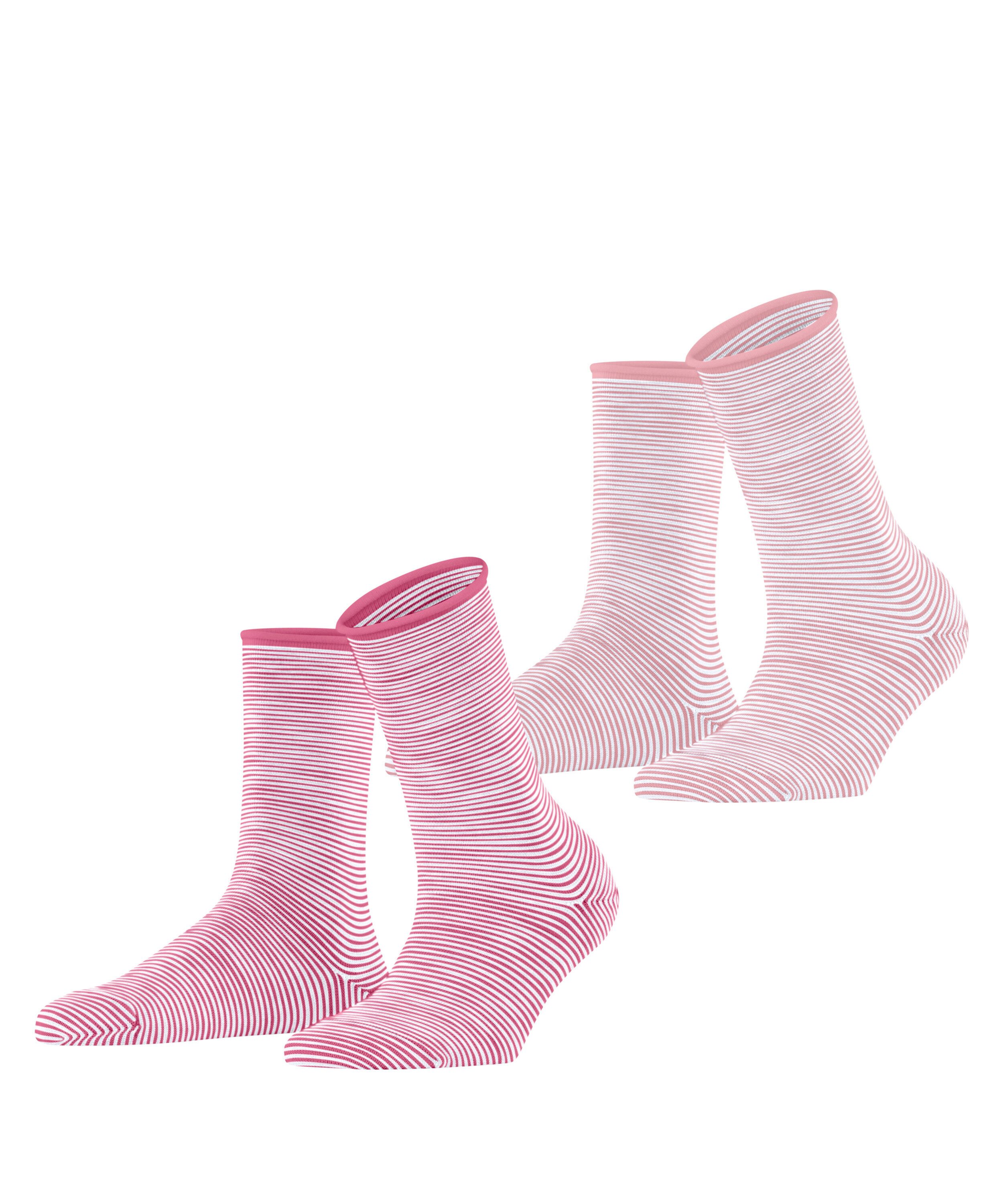 Esprit Socken Esprit Allover Stripe 2-Pack Damen (2-Paar) aus Biobaumwolle