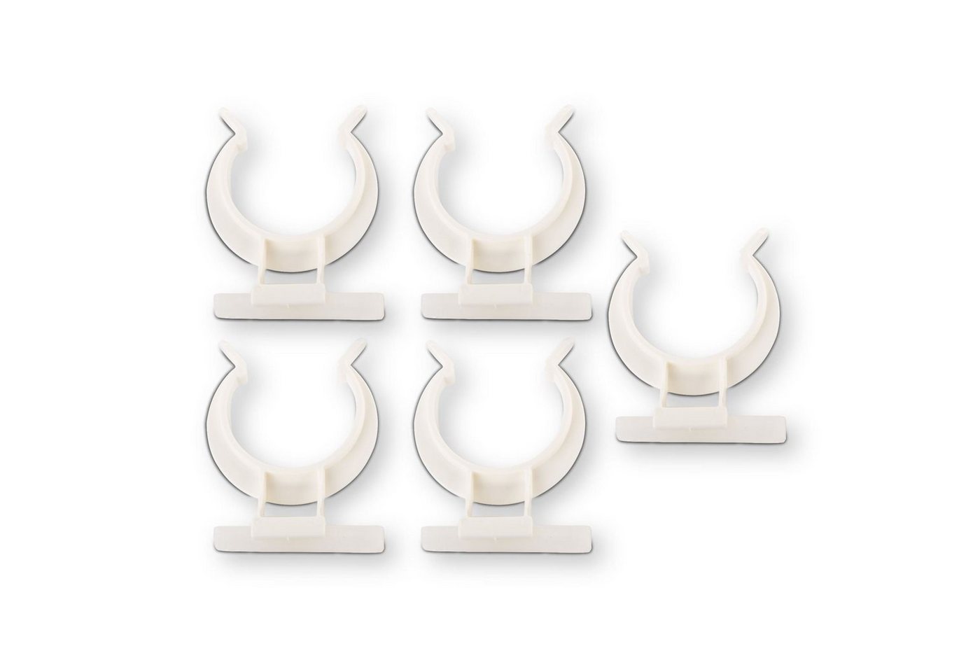 SO-TECH® Möbelfuß Befestigungsclips für Sockelfuß, weiß, (5-St), Befestigungsclips
