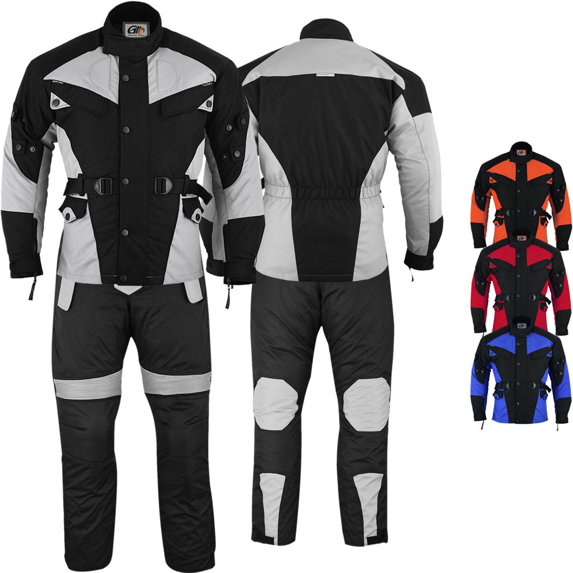German Wear Motorradkombi GW302K (Spar-Set, 2-tlg., mit Protektoren, Motorradjacke & Motorradhose) 2-teiler Motorradjacke + Motorradhose