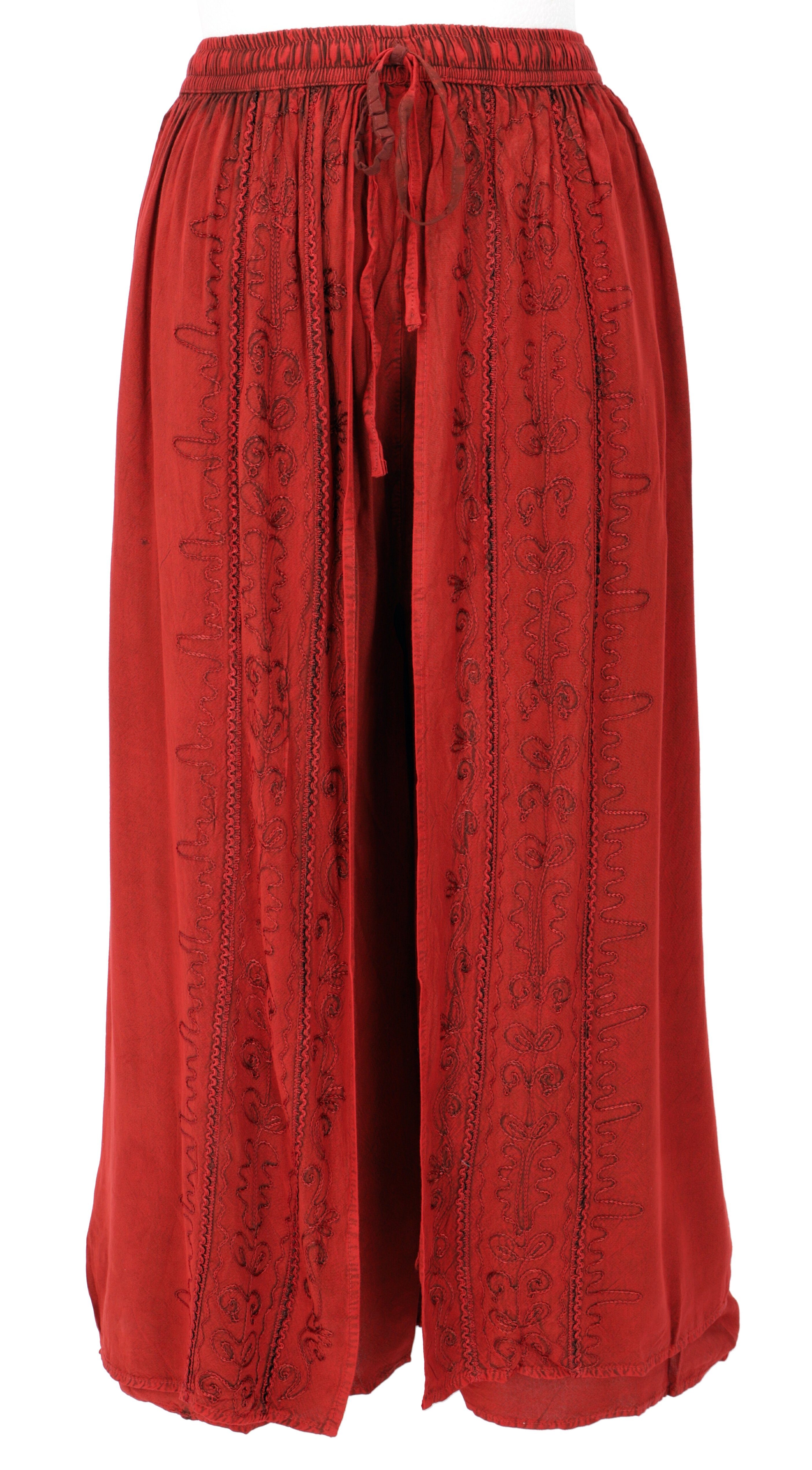 Guru-Shop Relaxhose Palazzohose, langer Boho Hosenrock, günstig online kaufen