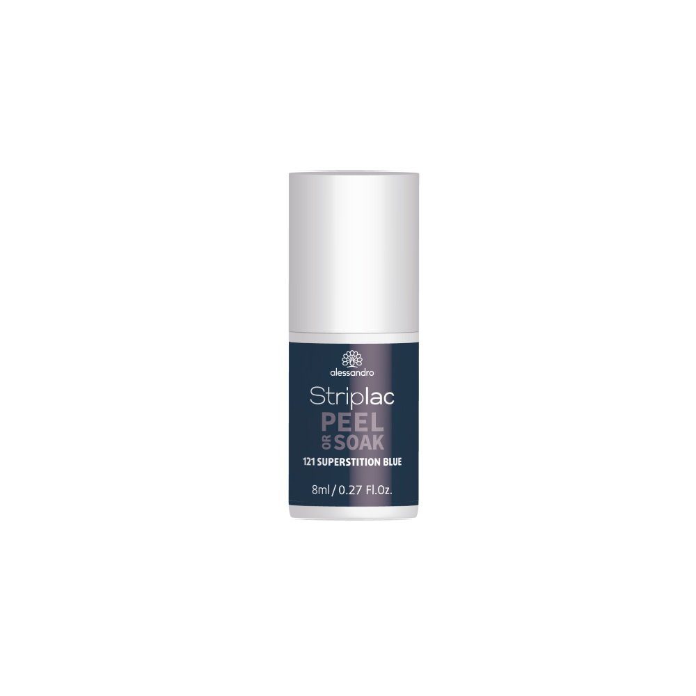 alessandro international Nagellack Alessandro Striplac Peel or Soak 121 Superstition Blue 8 ml