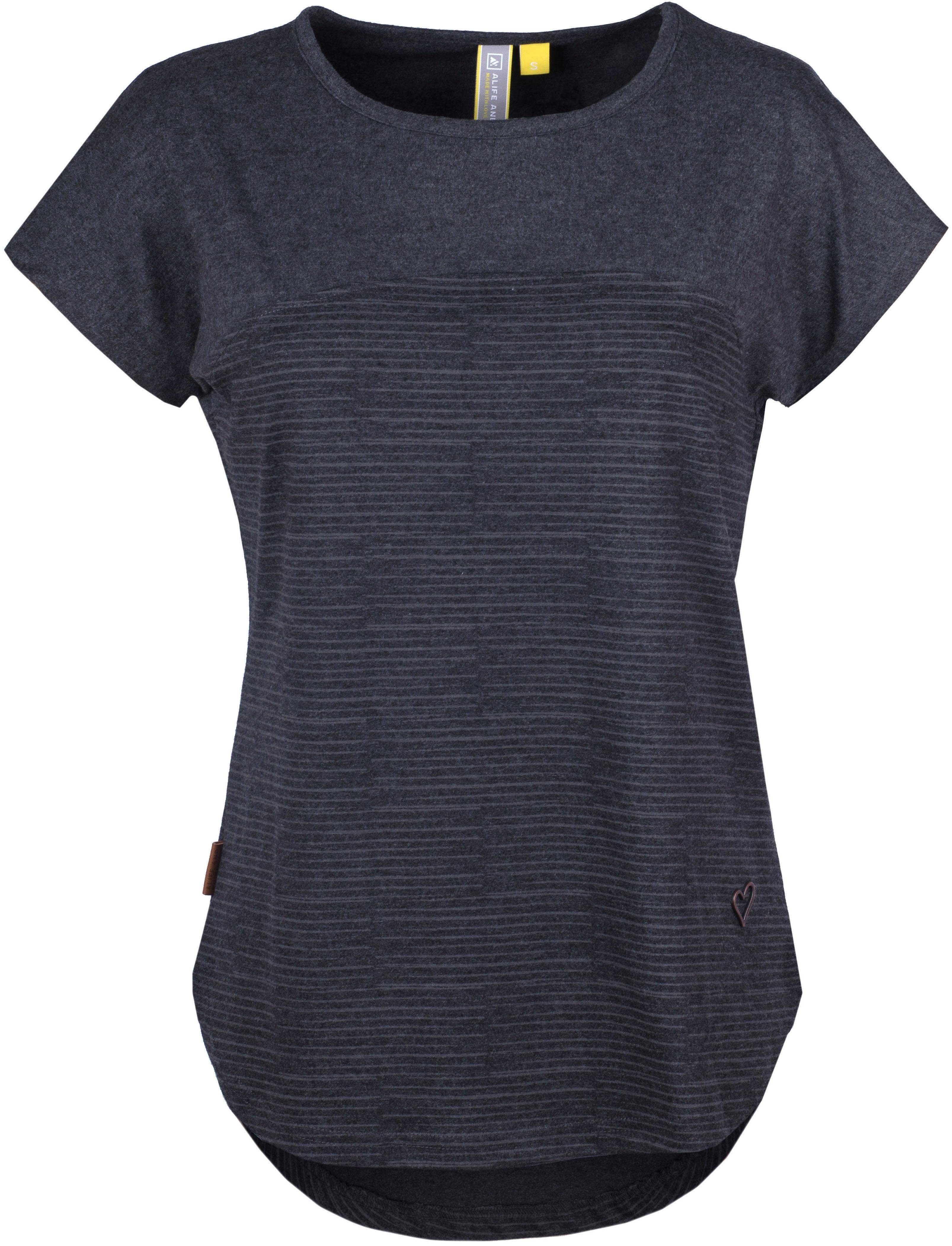 Musterprints Alife stripes moonless mit Streifen-oder trendy Longshirt Kickin & T-Shirt