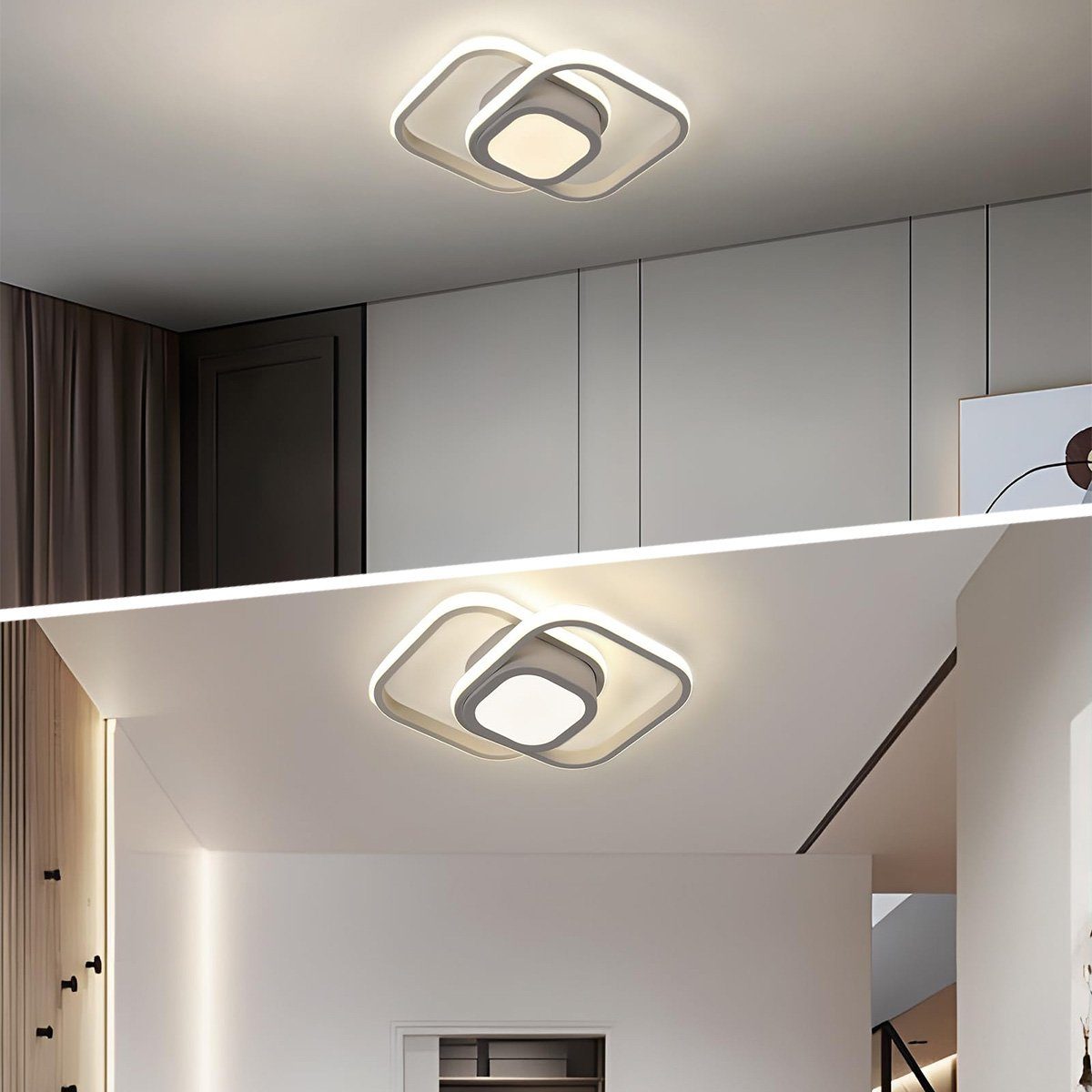 Farben 36W,Drei dimmbar DOPWii Deckenlampe für Wohnzimmer Deckenleuchten Deckenleuchte,LED