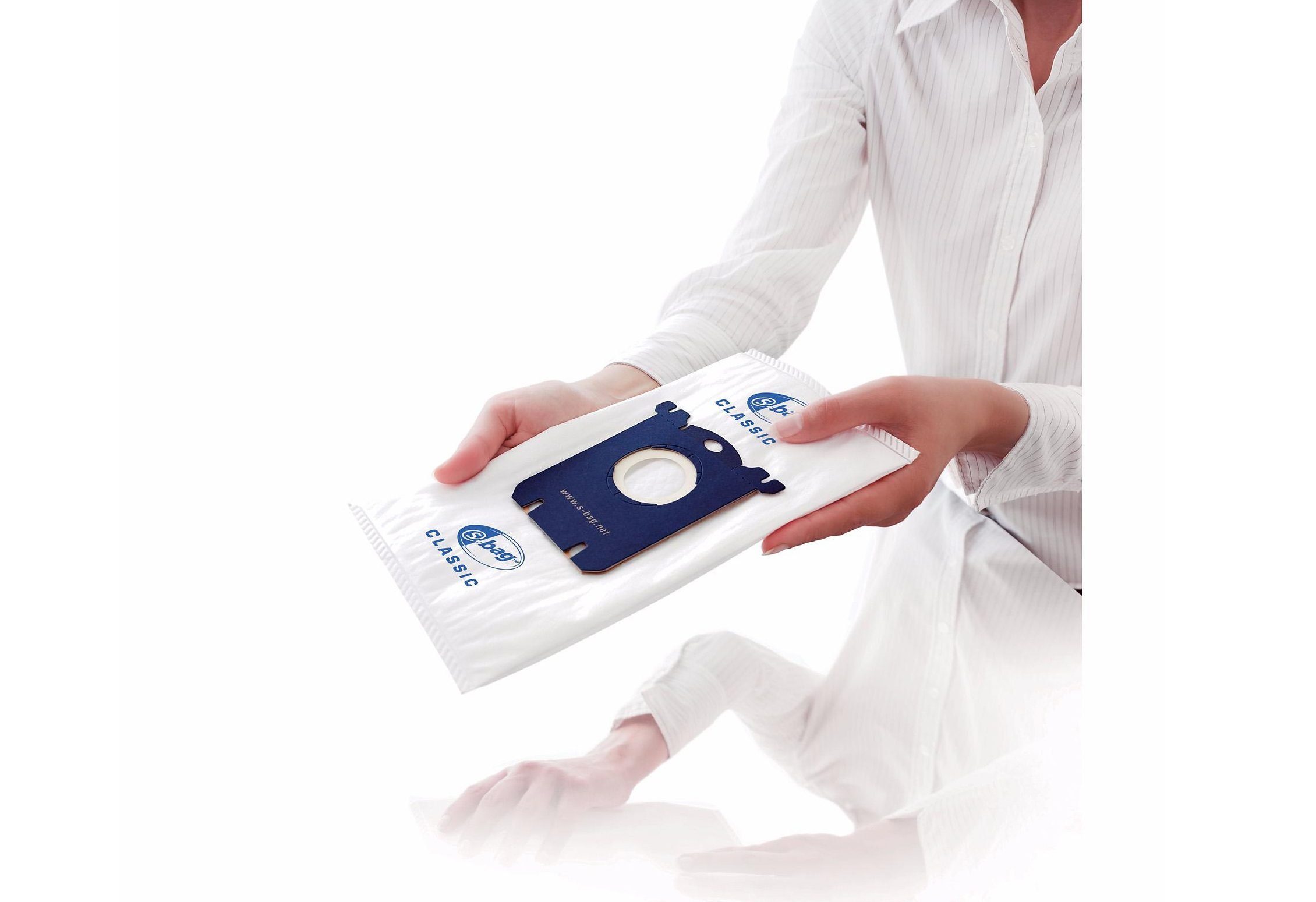 Philips Пилесборники FC8021/03 s-bag Classic, Standardmaß passend für div. Staubsauger, 4er Pack