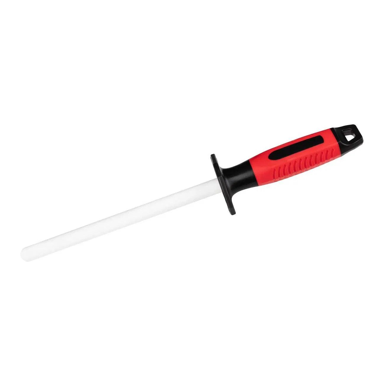 Wetzstab Keramik Wetzstab mit Diamantscheibe, 1000 / 400 Körnung, 20cm, rot