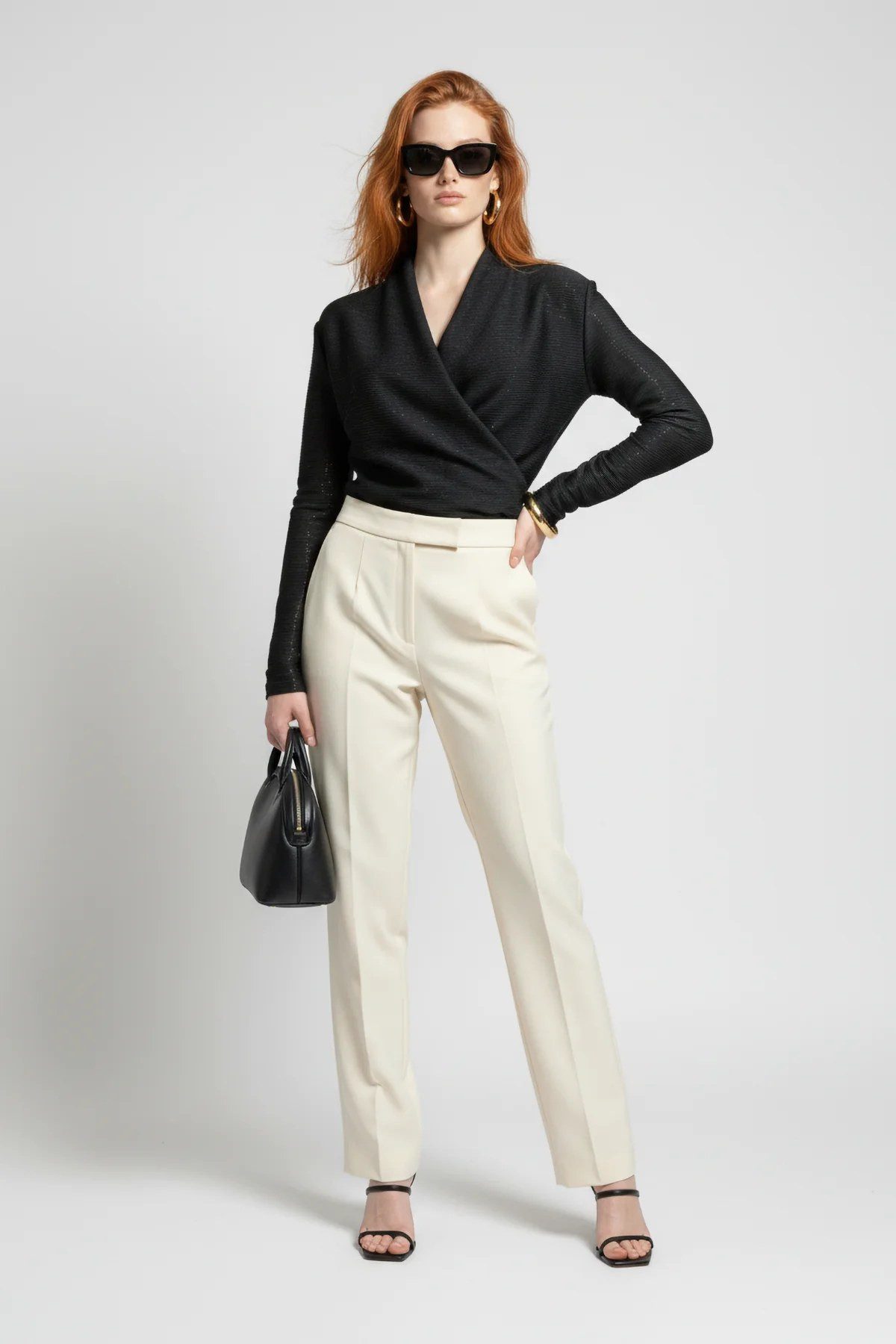 No Matter What Blusenbody Langarm Snap Bodysuit mit Kragen