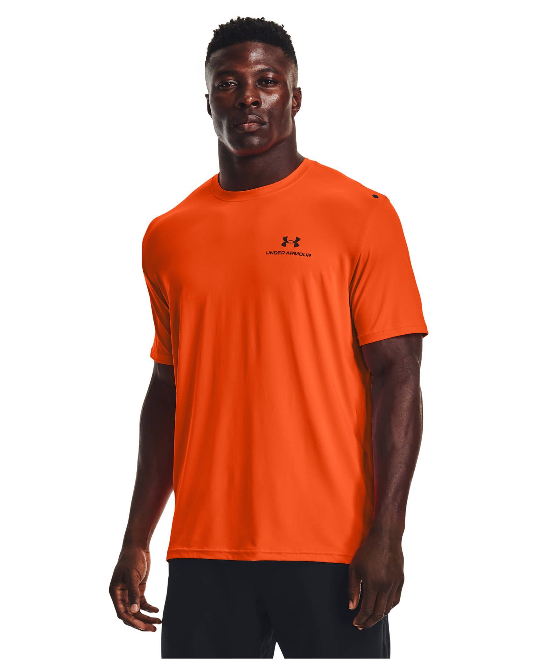 (506) Herren mandarine Armour® (1-tlg) ENERGY Under Trainingsshirt Trainingsshirt RUSH UA orange