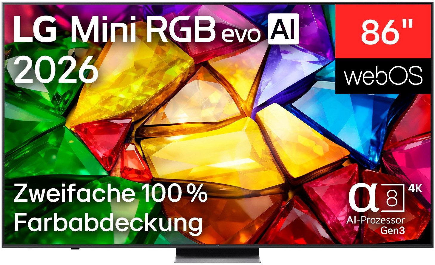 LG 86MRGB87B9B Mini-LED-Fernseher (217 cm/86 Zoll, 4K Ultra HD, Smart-TV)