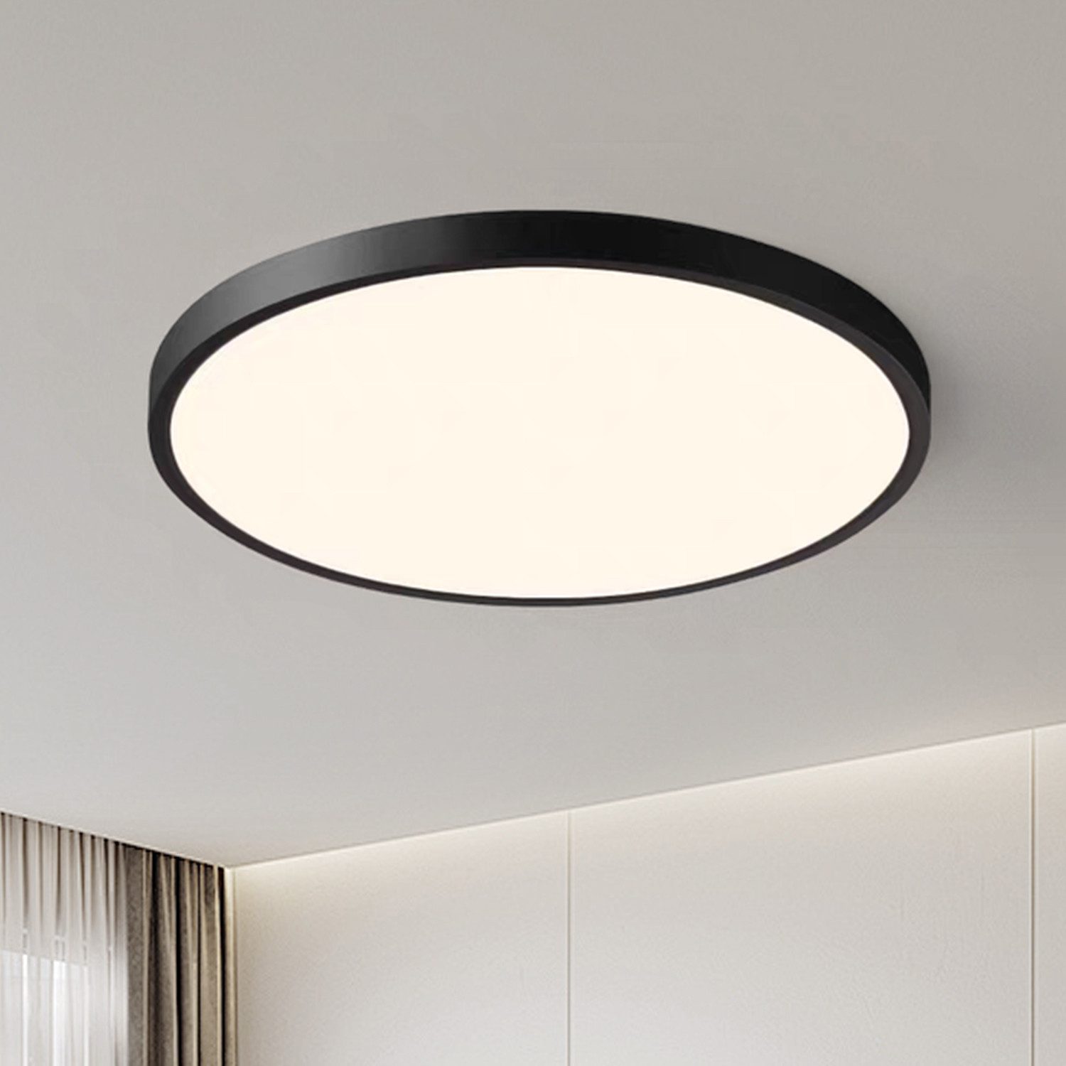 JDONG LED Deckenleuchte Flach Rund Ø23CM/30CM/40CM/50CM/60CM Deckenlampe, R günstig online kaufen